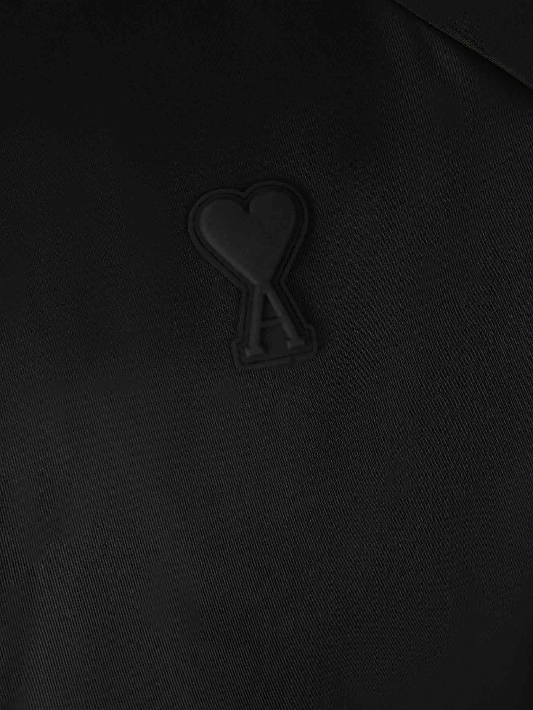 Ami Paris Chaqueta Bomber Logo color Negro sku 512-001875 01 - Foto 4