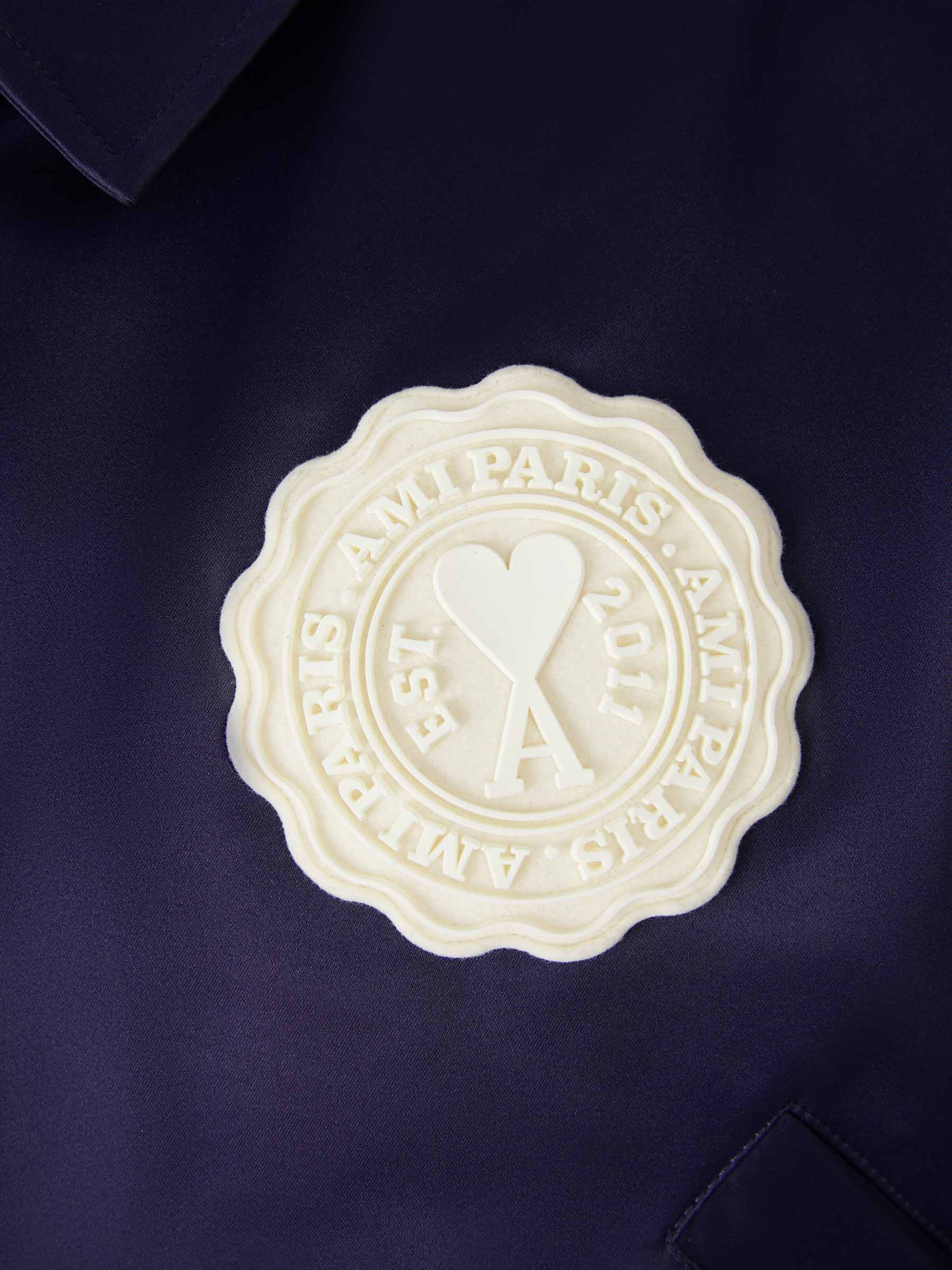 Ami Paris Cazadora Teddy Bomber color Azul Marino sku 512-001876 01 - Foto 4