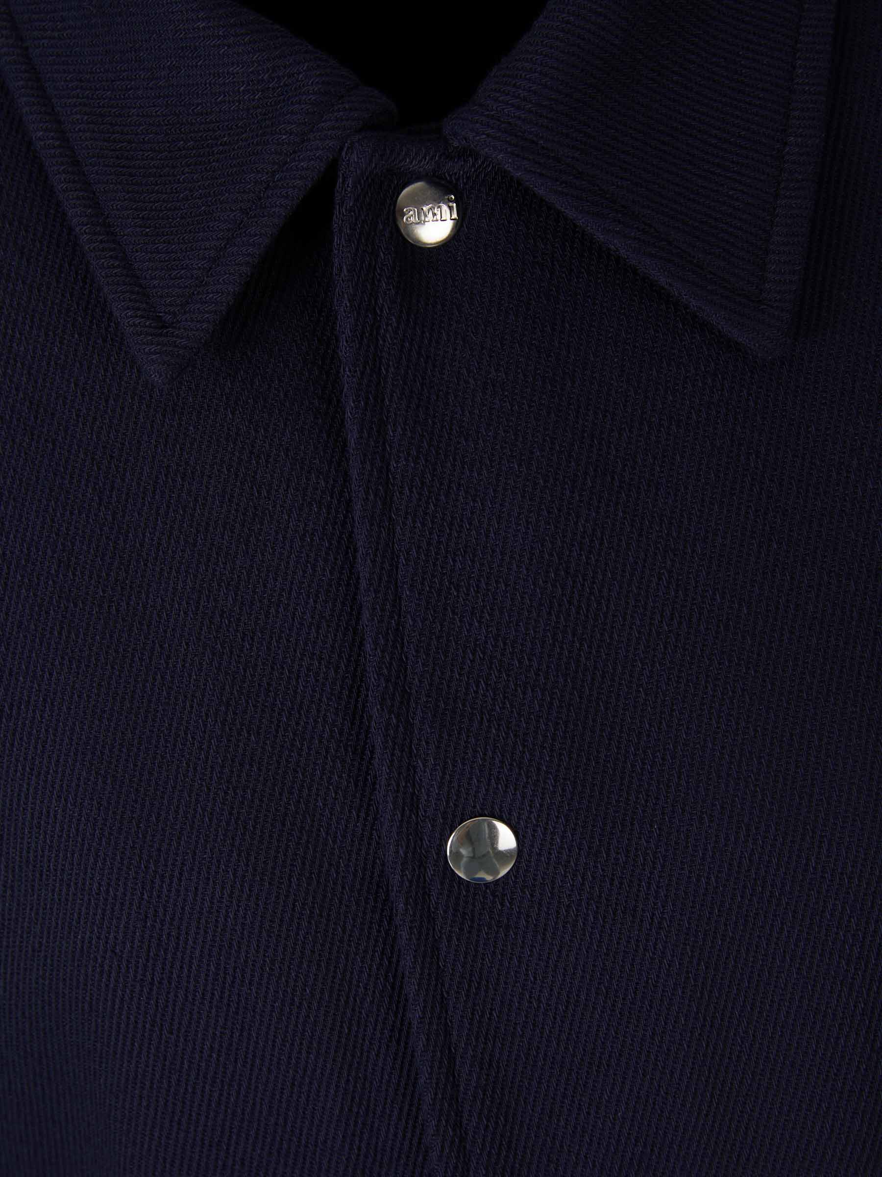 Ami Paris Chaqueta Sarga Algodón color Azul Marino sku 512-001877 01 - Foto 3