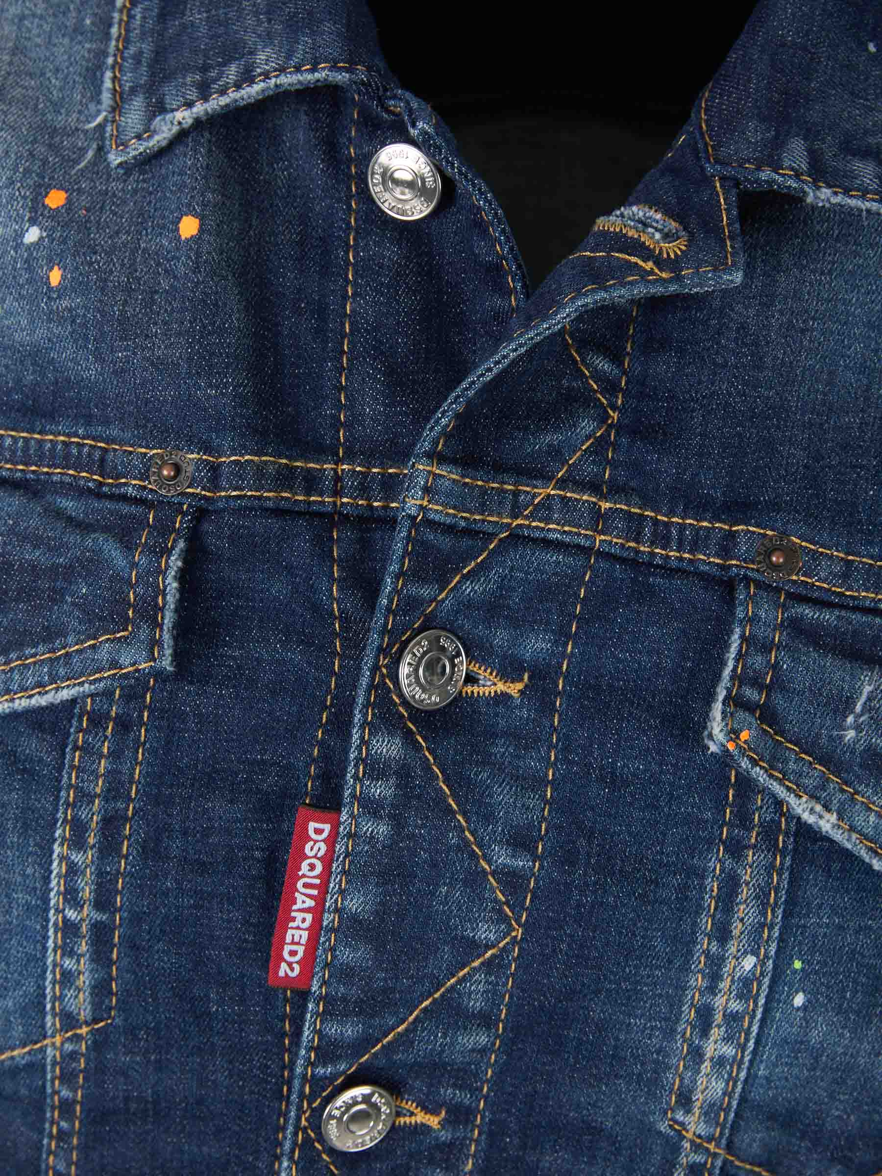 Dsquared2 Chaqueta Denim Pintura color Azul Denim sku 512-001893 01 - Foto 3