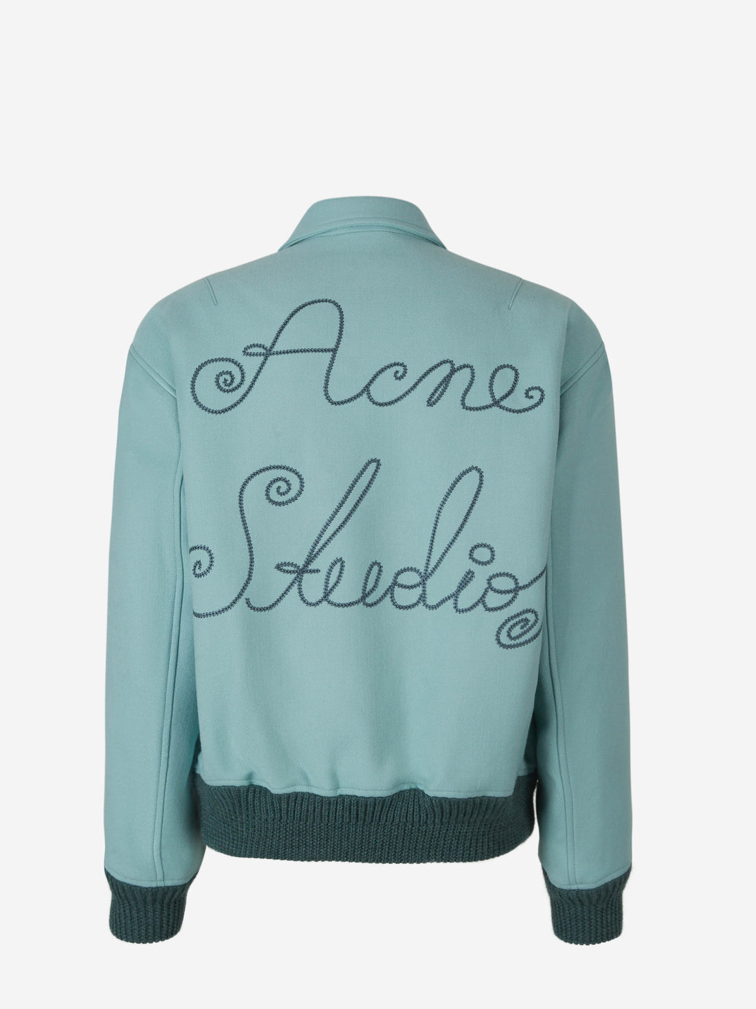 Acne Studios Chaqueta Bomber Lana color Azul Cielo sku 512-001898 01 - Foto 2
