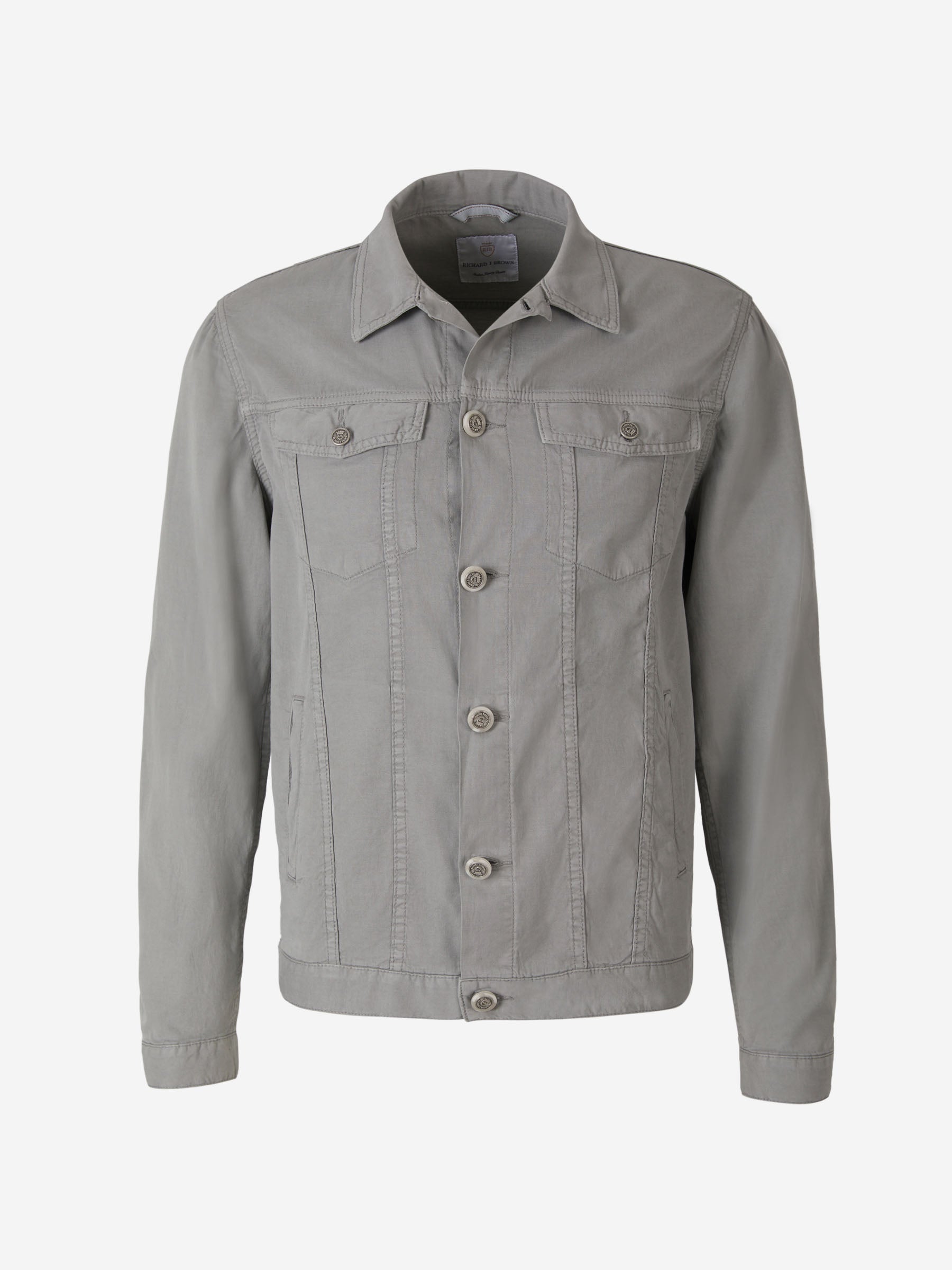 Richard J. Brown Cazadora Denim Steve color Verde Militar sku 512-001906 02 - Foto 6