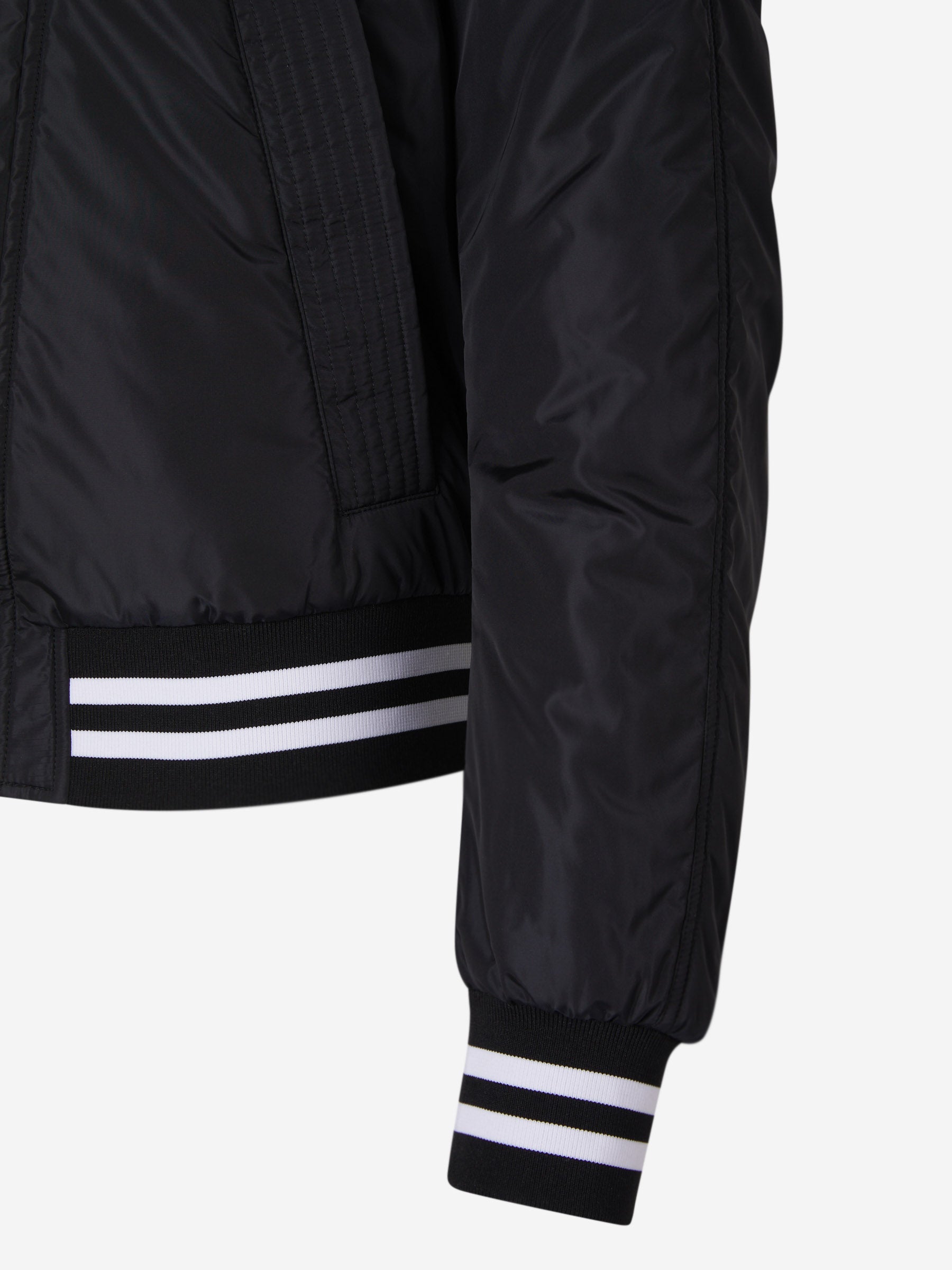 Balmain Chaqueta Bomber Detalle Rayas color Negro sku 512-001932 01 - Foto 4