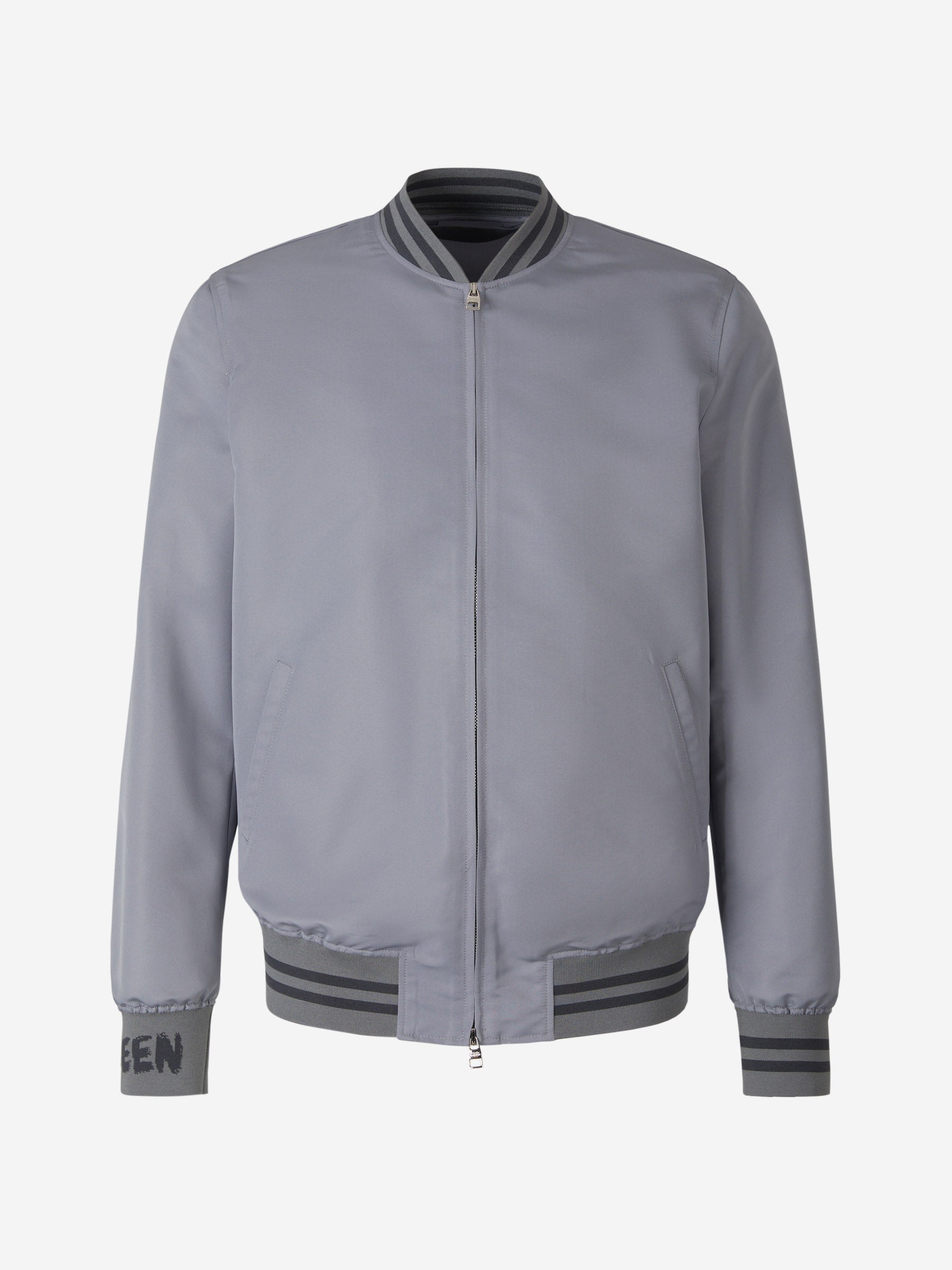 Alexander McQueen Chaqueta Bomber Técnica color Gris Claro sku 512-001948 01 - Foto 1