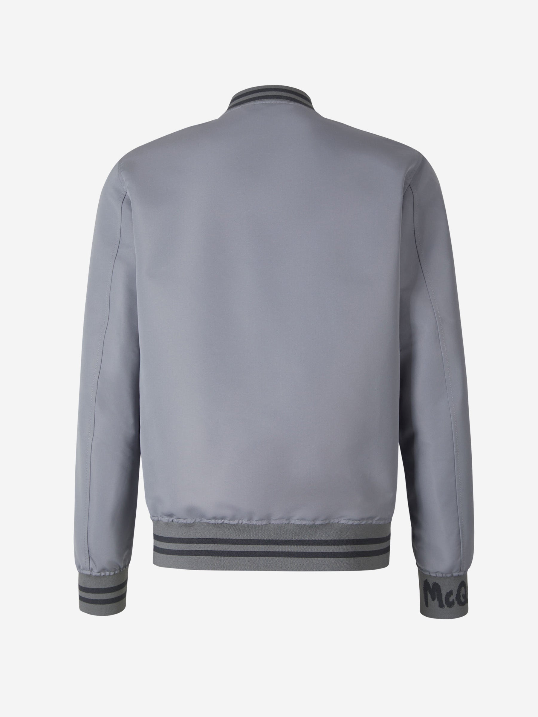 Alexander McQueen Chaqueta Bomber Técnica color Gris Claro sku 512-001948 01 - Foto 2