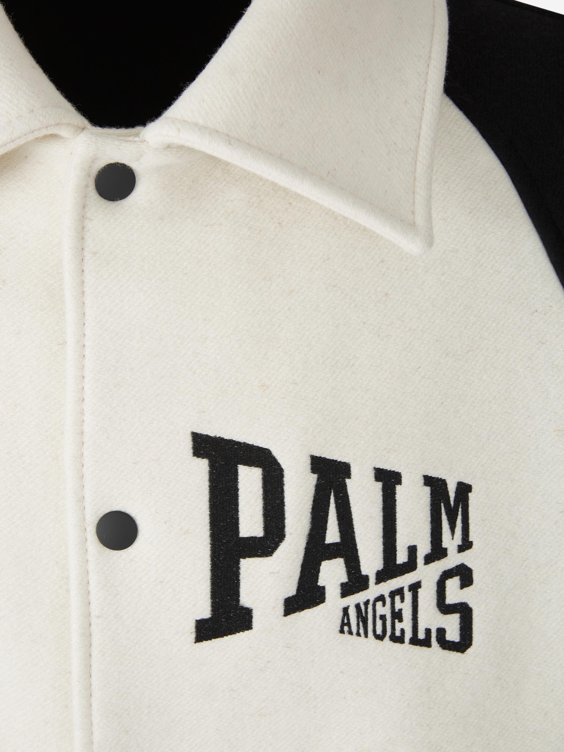 Palm Angels Chaqueta Varsity Lana color Beis sku 512-002028 01 - Foto 3