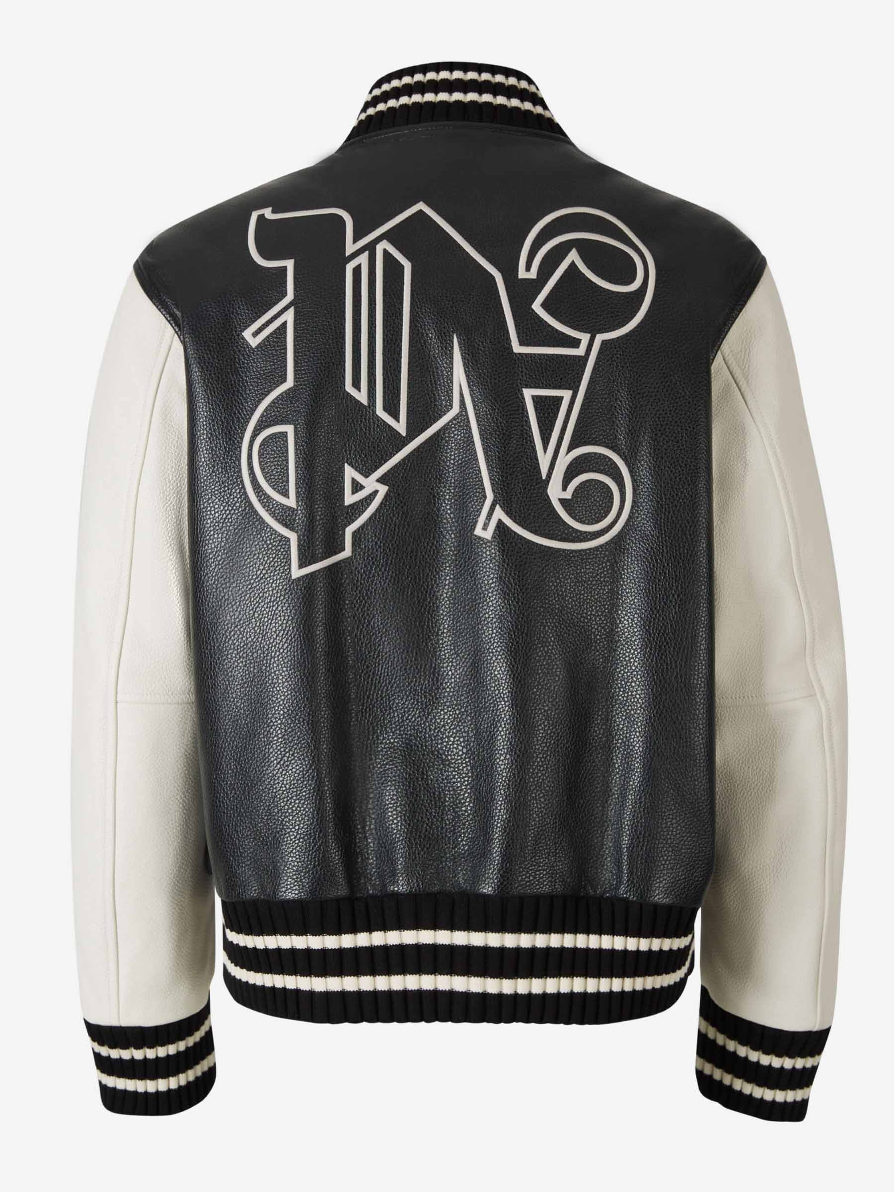 Palm Angels Cazadora Bomber Piel color Negro sku 512-002033 01 - Foto 1