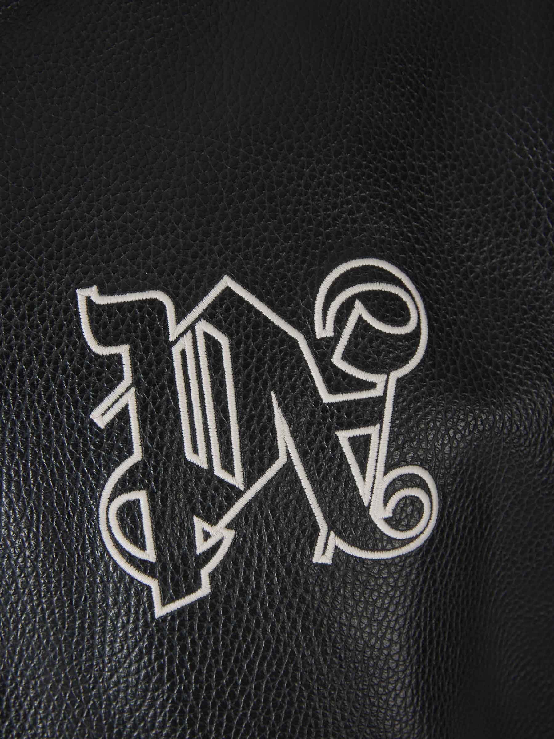 Palm Angels Cazadora Bomber Piel color Negro sku 512-002033 01 - Foto 3