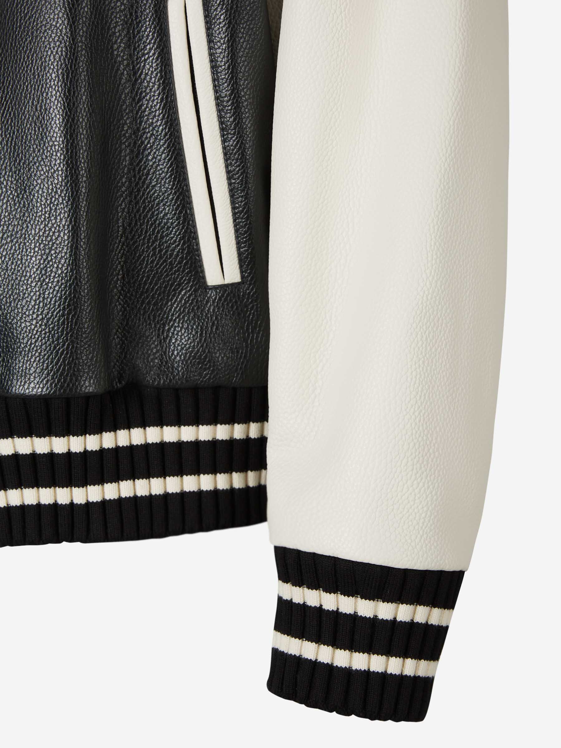 Palm Angels Cazadora Bomber Piel color Negro sku 512-002033 01 - Foto 4