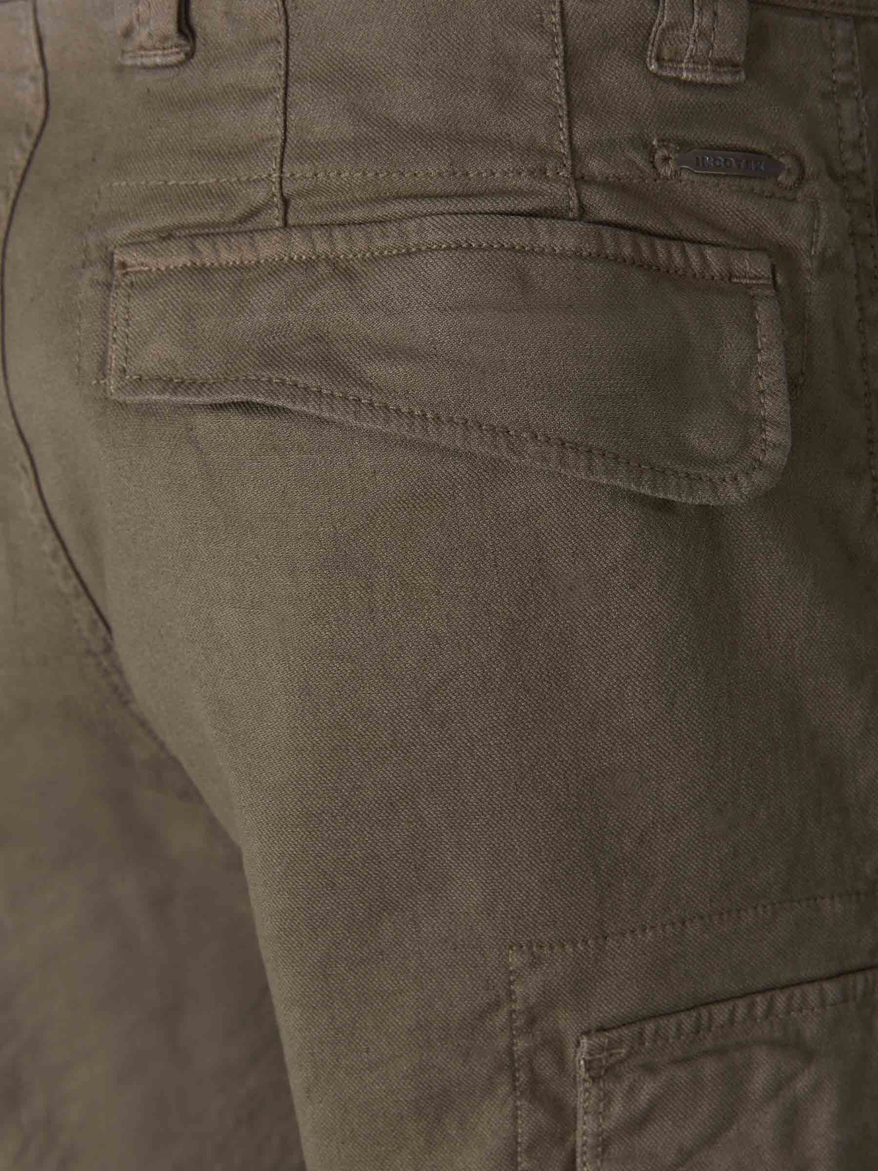 Outlet online Incotex Slacks Hombre Pantalones Cargo Lino color Verde Militar sku 521-002365 02 - Foto 6