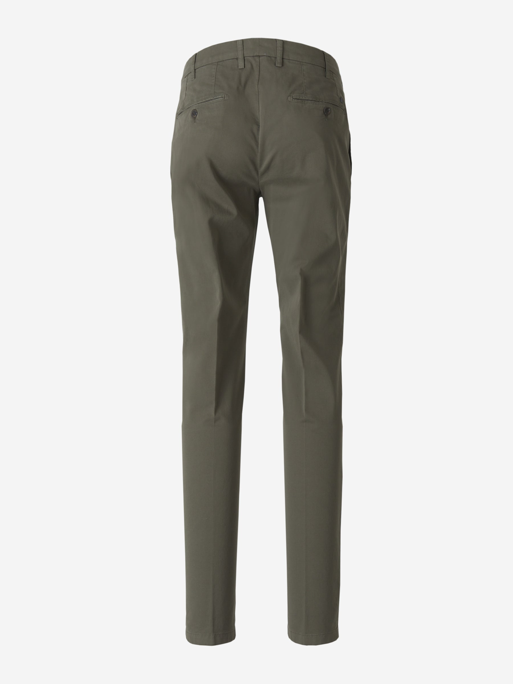 Outlet online Canali Hombre Pantalones Chinos Regular Fit color Verde Militar sku 521-002383 05 - Foto 2