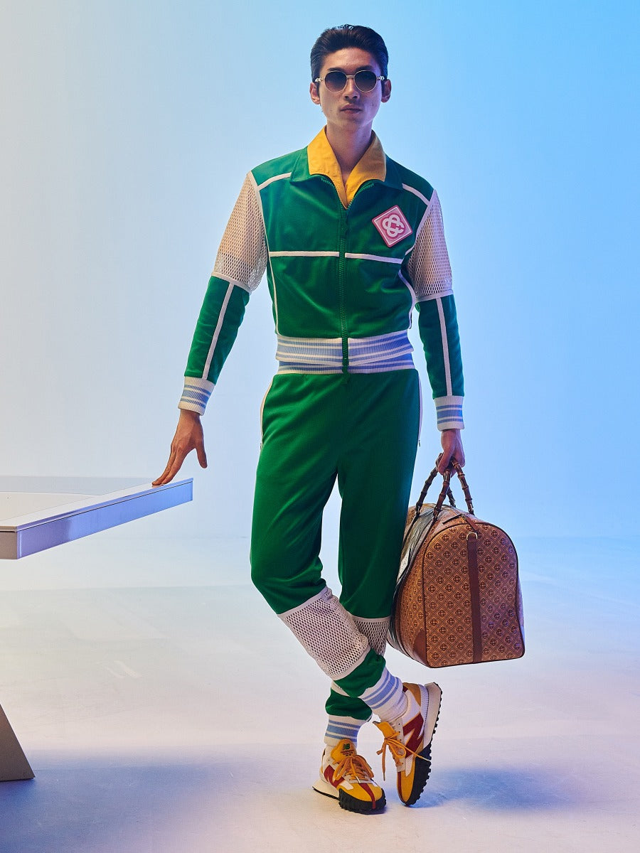 Outlet online Casablanca Hombre Joggers Malla Bicolor color Verde Azulado sku 521-002386 01 - Foto 6