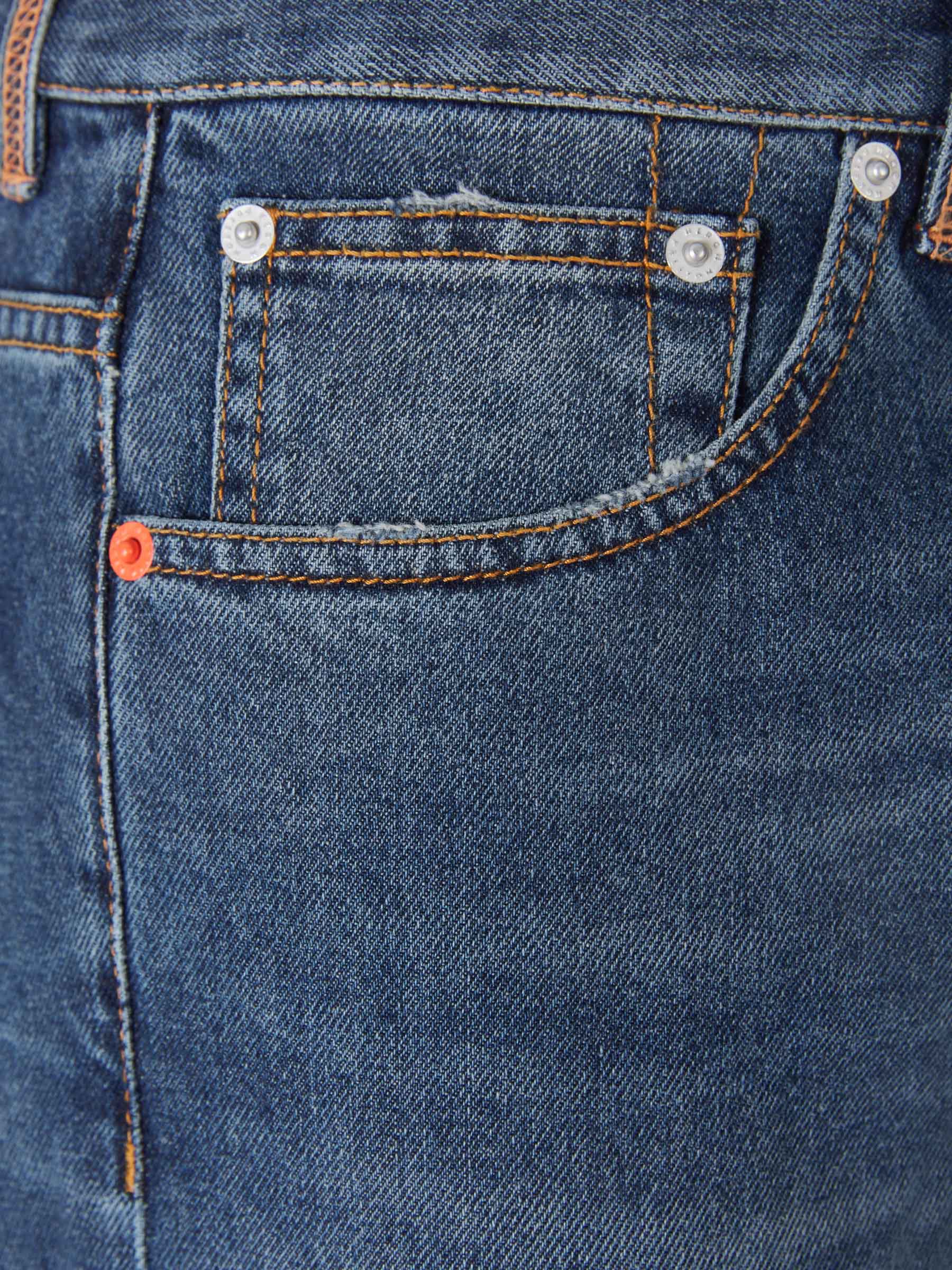 Heron Preston Jeans Ghost Pocket color Azul Cobalto sku 521-002388 01 - Foto 3