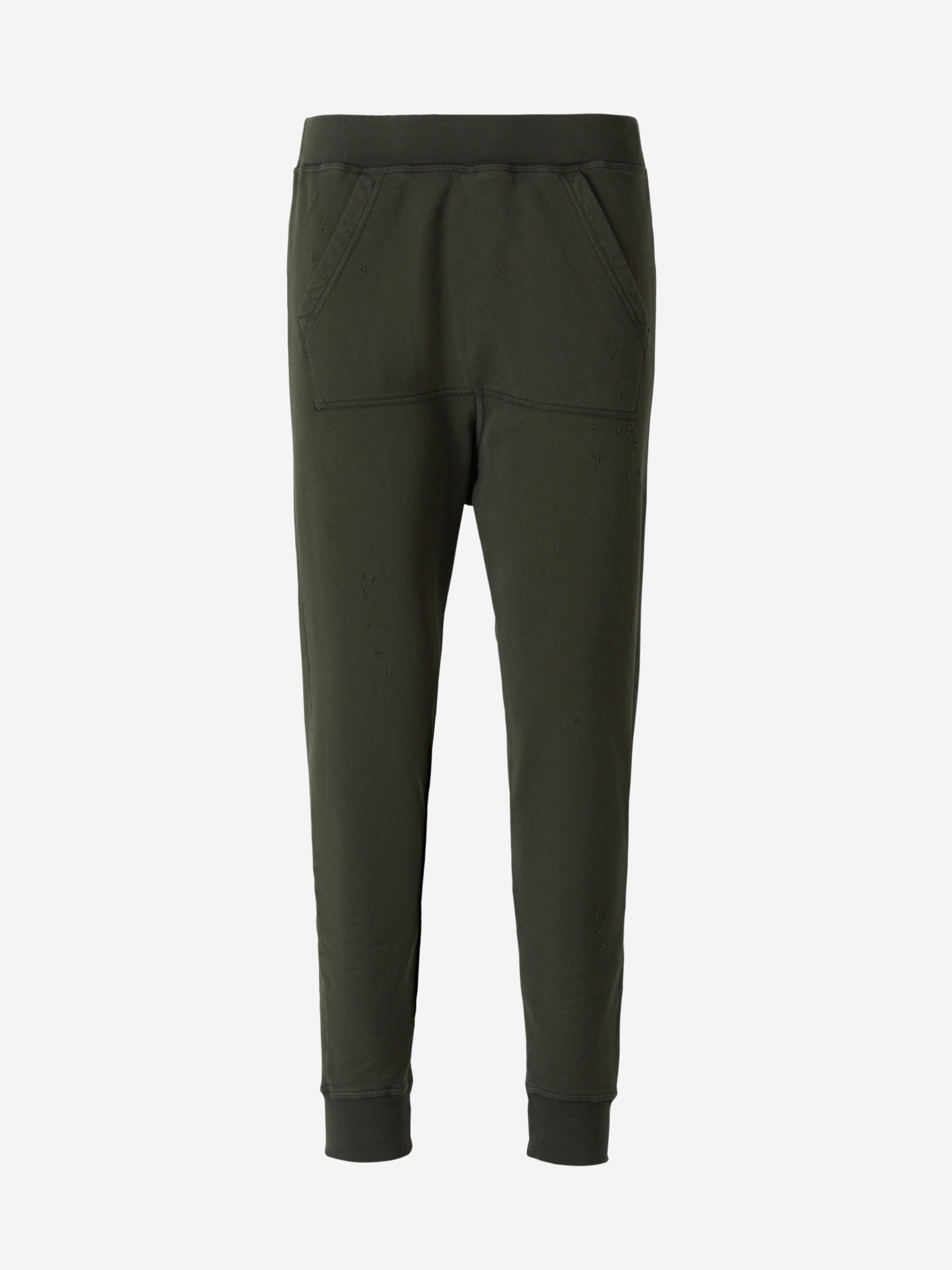 Outlet online Dsquared2 Hombre Joggers Logo Algodón color Verde Militar sku 521-002510 00 - Foto 1