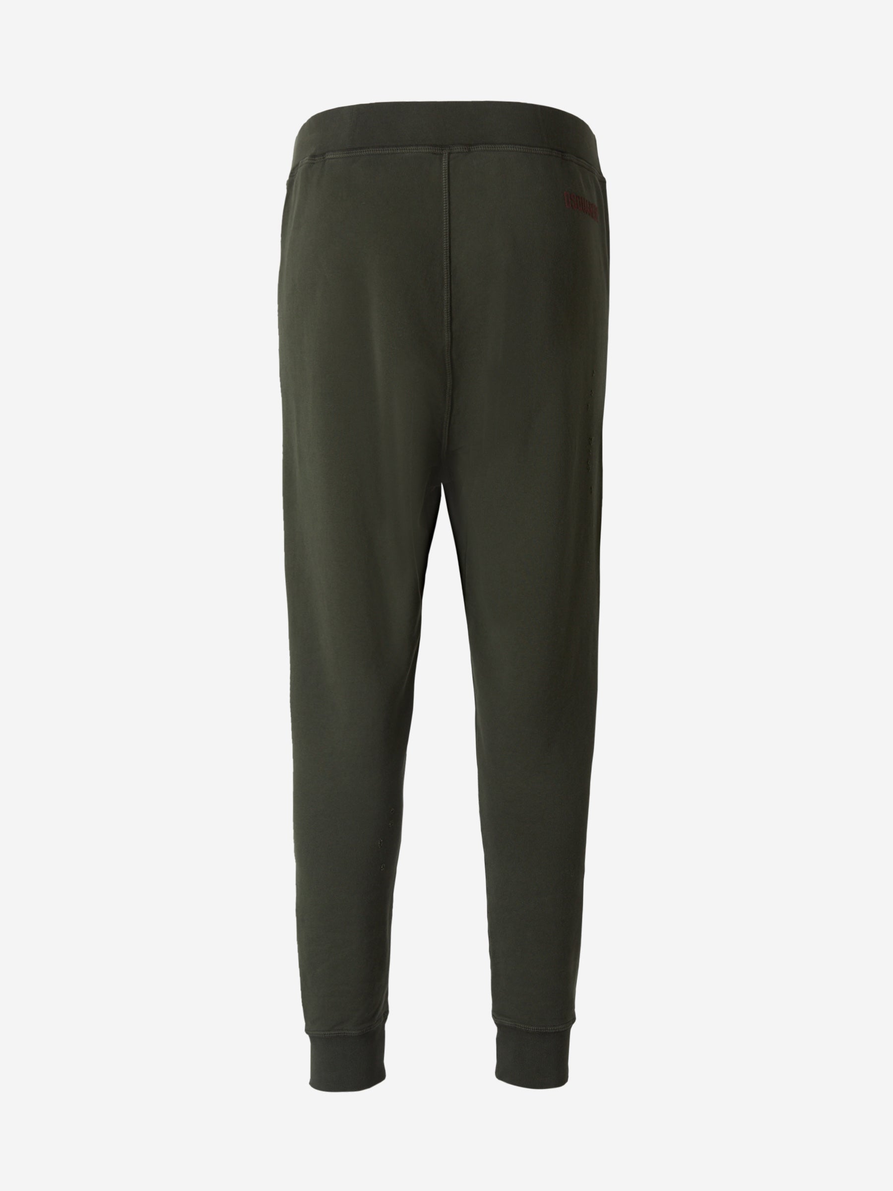 Outlet online Dsquared2 Hombre Joggers Logo Algodón color Verde Militar sku 521-002510 00 - Foto 2