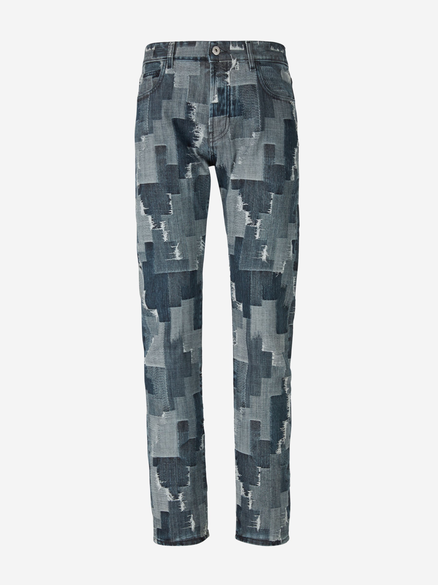 Marcelo Burlon Jeans Parches Straight Fit color Azul Denim sku 521-002599 01 - Foto 1