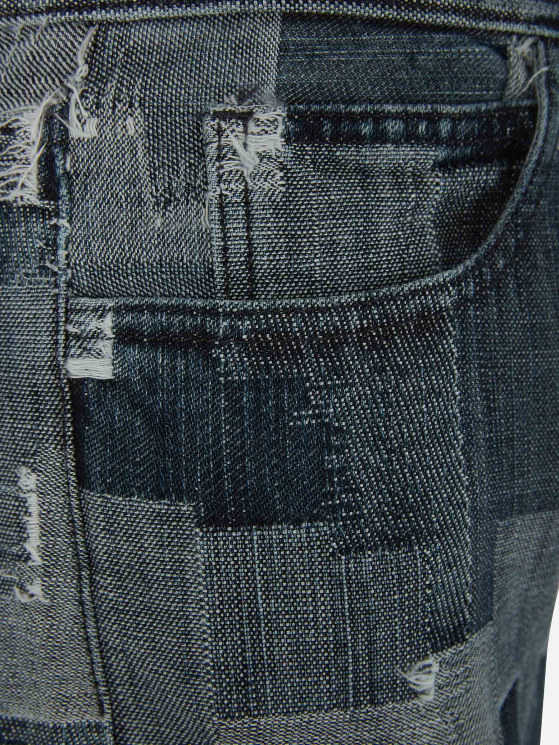 Marcelo Burlon Jeans Parches Straight Fit color Azul Denim sku 521-002599 01 - Foto 3
