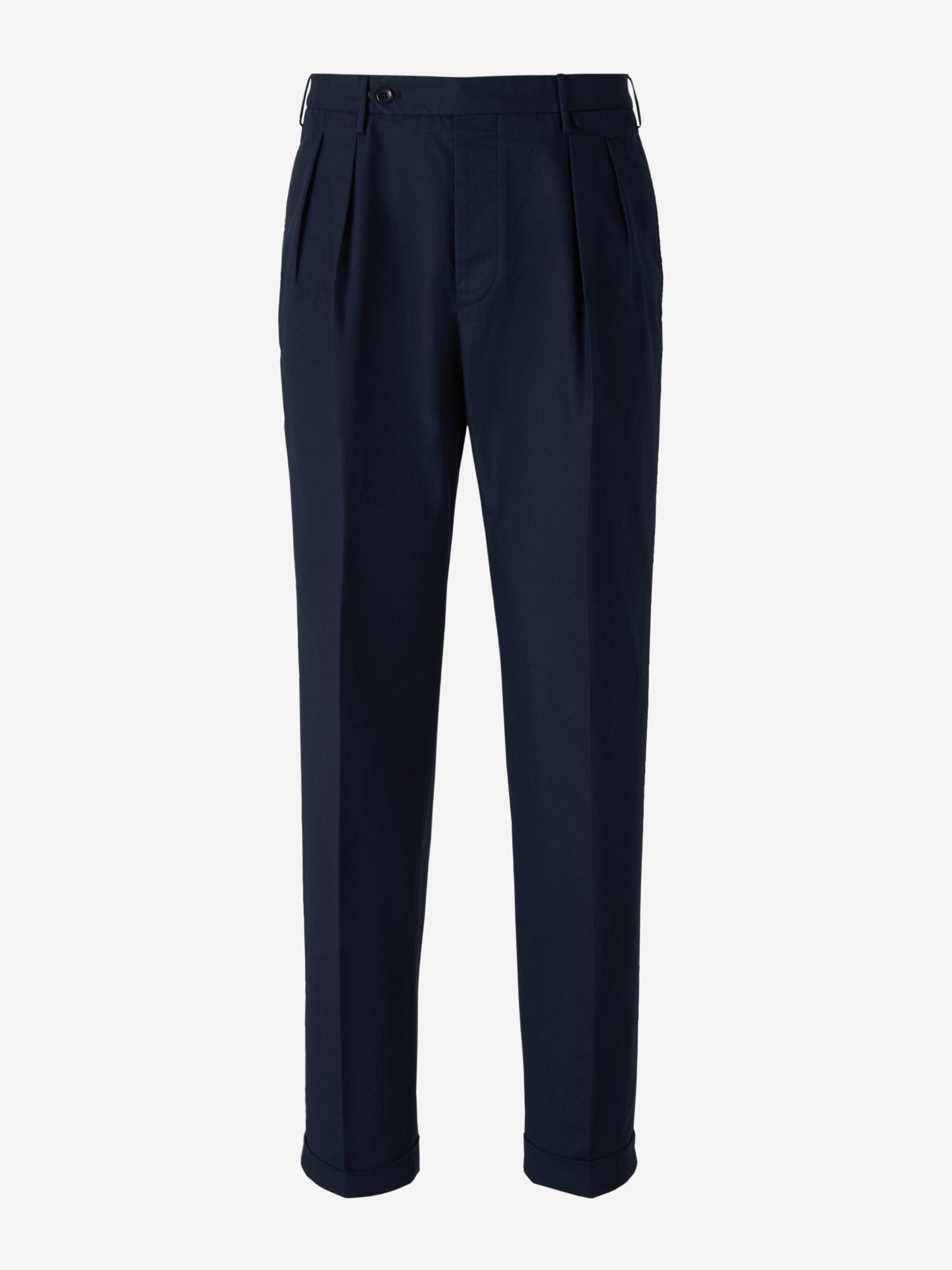 Outlet online Incotex Hombre Pantalones Raso Algodón color Azul Noche sku 521-002677 01 - Foto 1