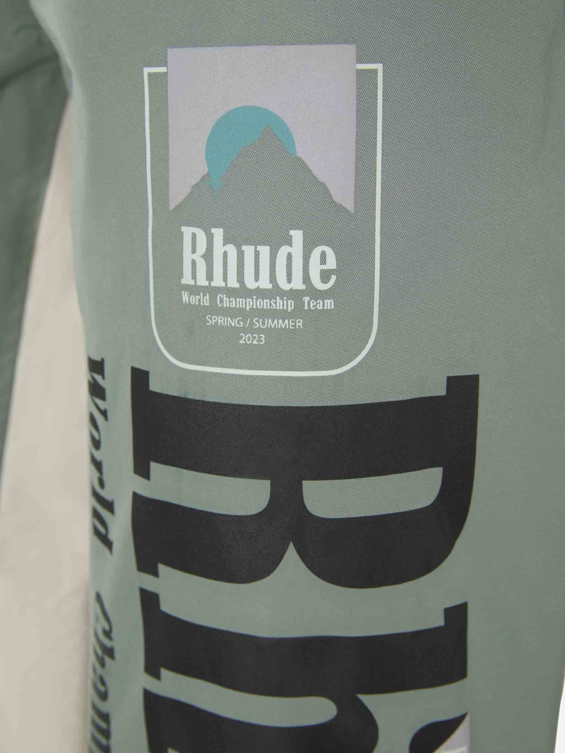 Outlet online Rhude Hombre Joggers Técnicos Logo color Verde Salvia sku 521-002743 00 - Foto 4