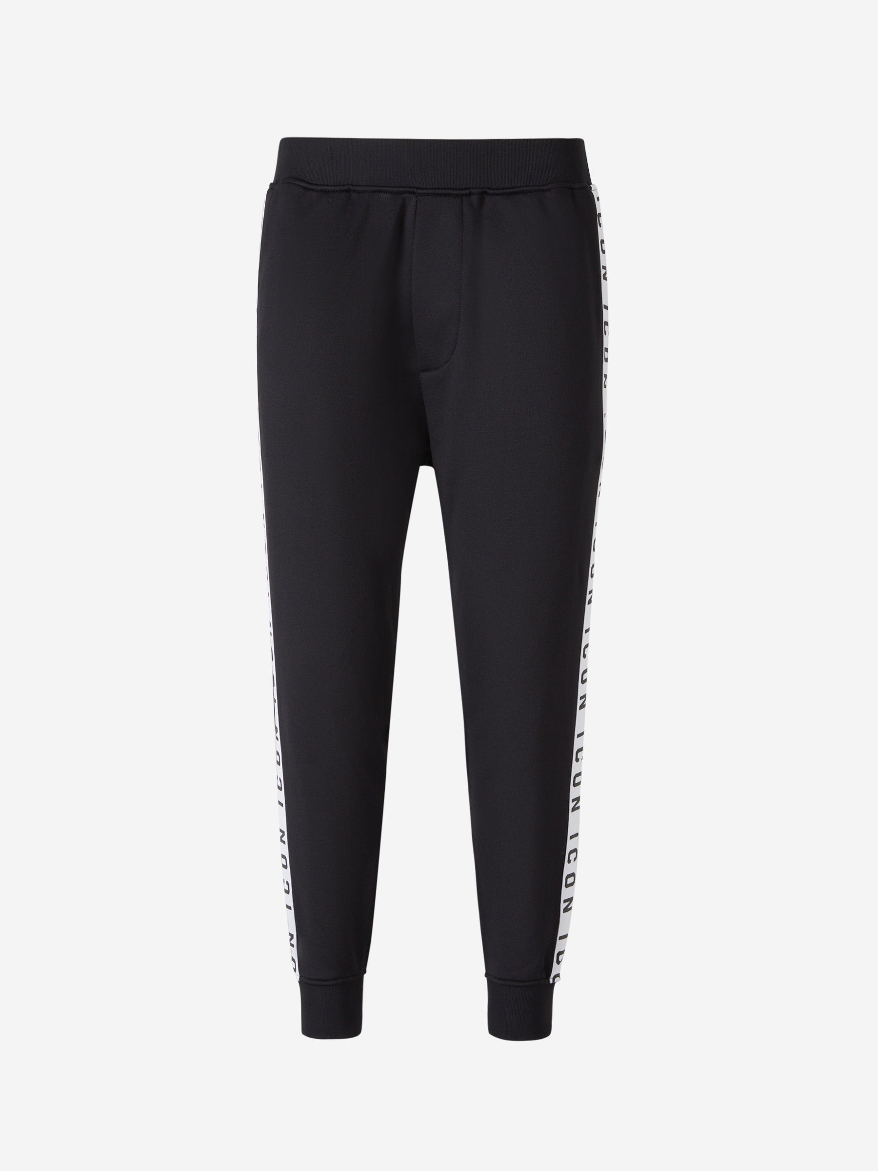 Outlet online Dsquared2 Hombre Joggers Franjas Logo color Negro sku 521-002892 01 - Foto 1