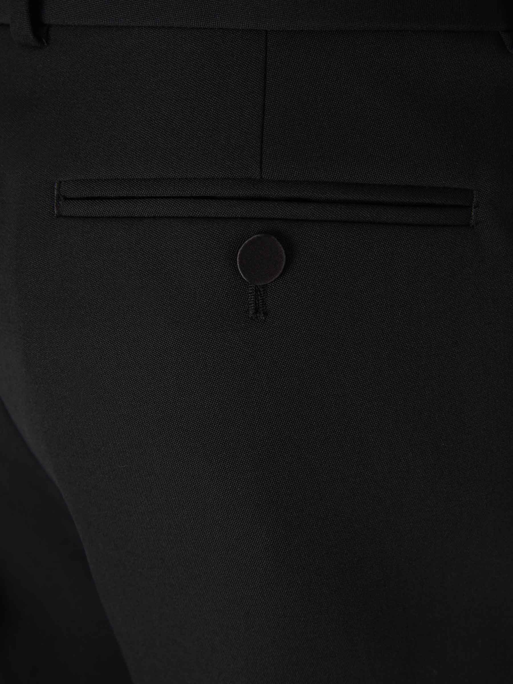 Outlet online Alexander McQueen Hombre Pantalones Franjas Lana color Negro sku 521-002897 01 - Foto 5