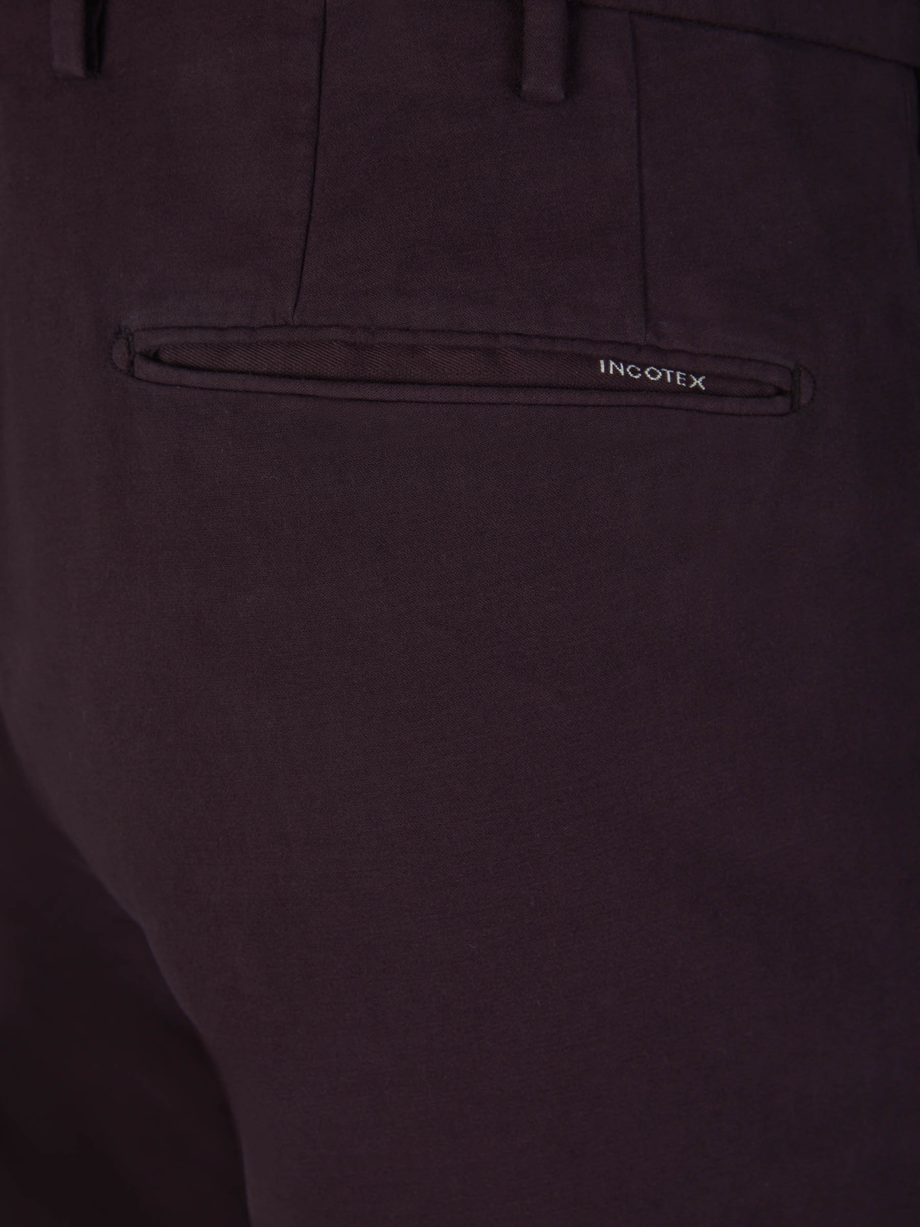Outlet online Incotex Hombre Pantalones Algodón Elástico color Burdeos sku 521-002911 01 - Foto 4