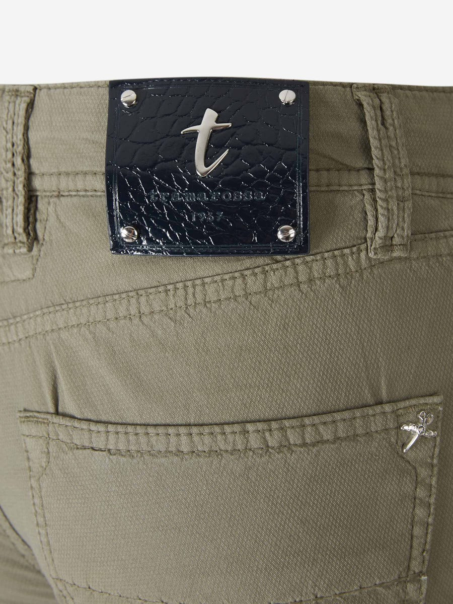 Tramarossa Jeans Slim Fit color Verde Militar sku 522-001950 02 - Foto 7