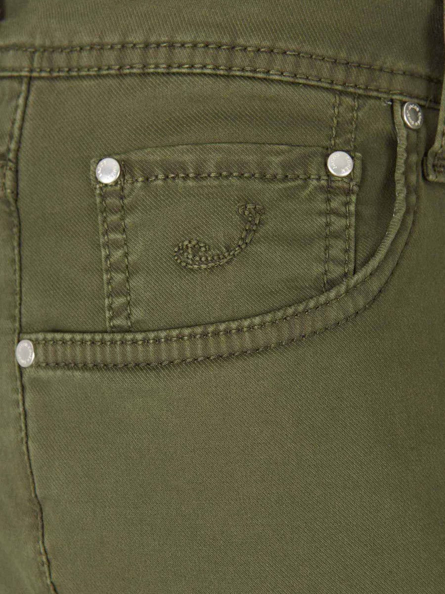 Jacob Cohën Jeans Regular Fit 620 color Verde Militar sku 522-001953 04 - Foto 3