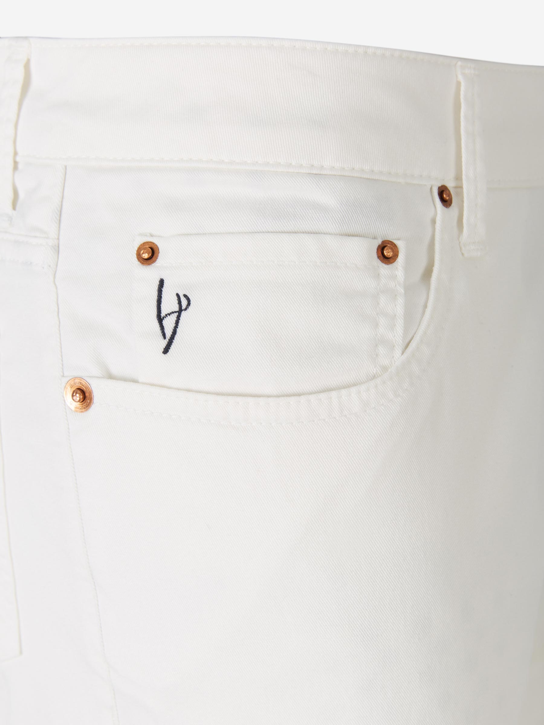 Hand Picked Pantalones Ravello color Marfil sku 522-002000 01 - Foto 3