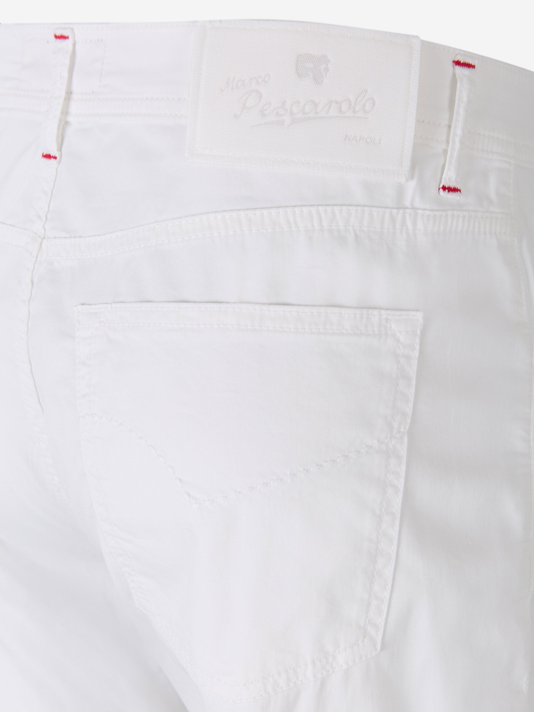 Outlet online Marco Pescarolo Hombre Pantalones Nerano M18 color Blanco sku 522-002002 04 - Foto 4