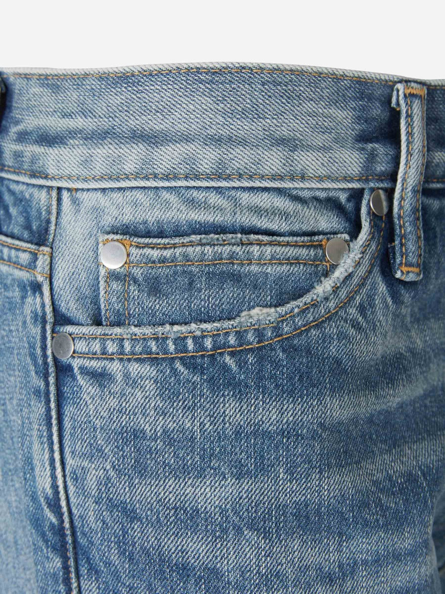 Rhude Jeans Abertura Rota color Azul Denim sku 522-002023 01 - Foto 3