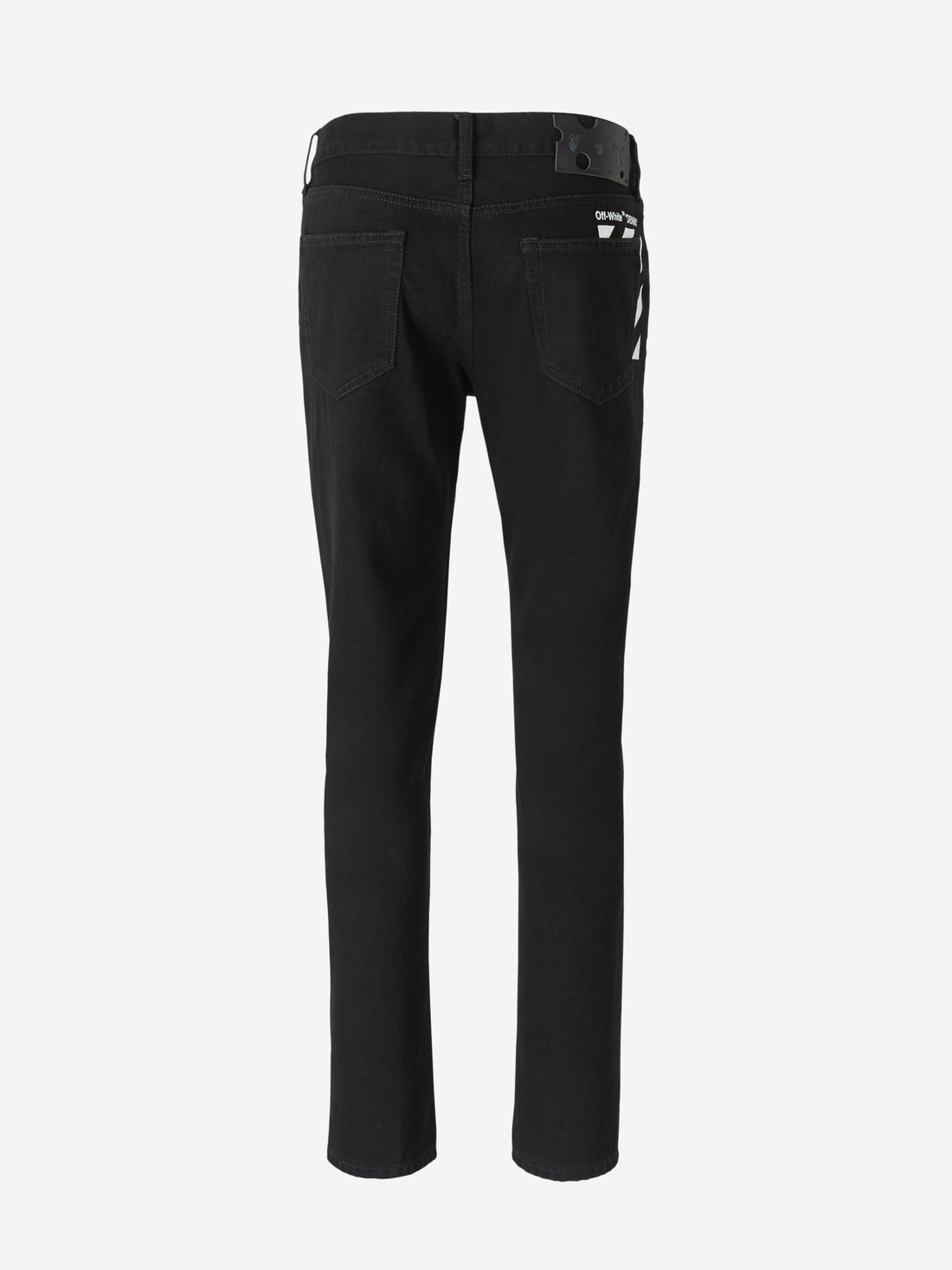 Off-White Jeans Rectos Logo color Negro sku 522-002096 01 - Foto 2
