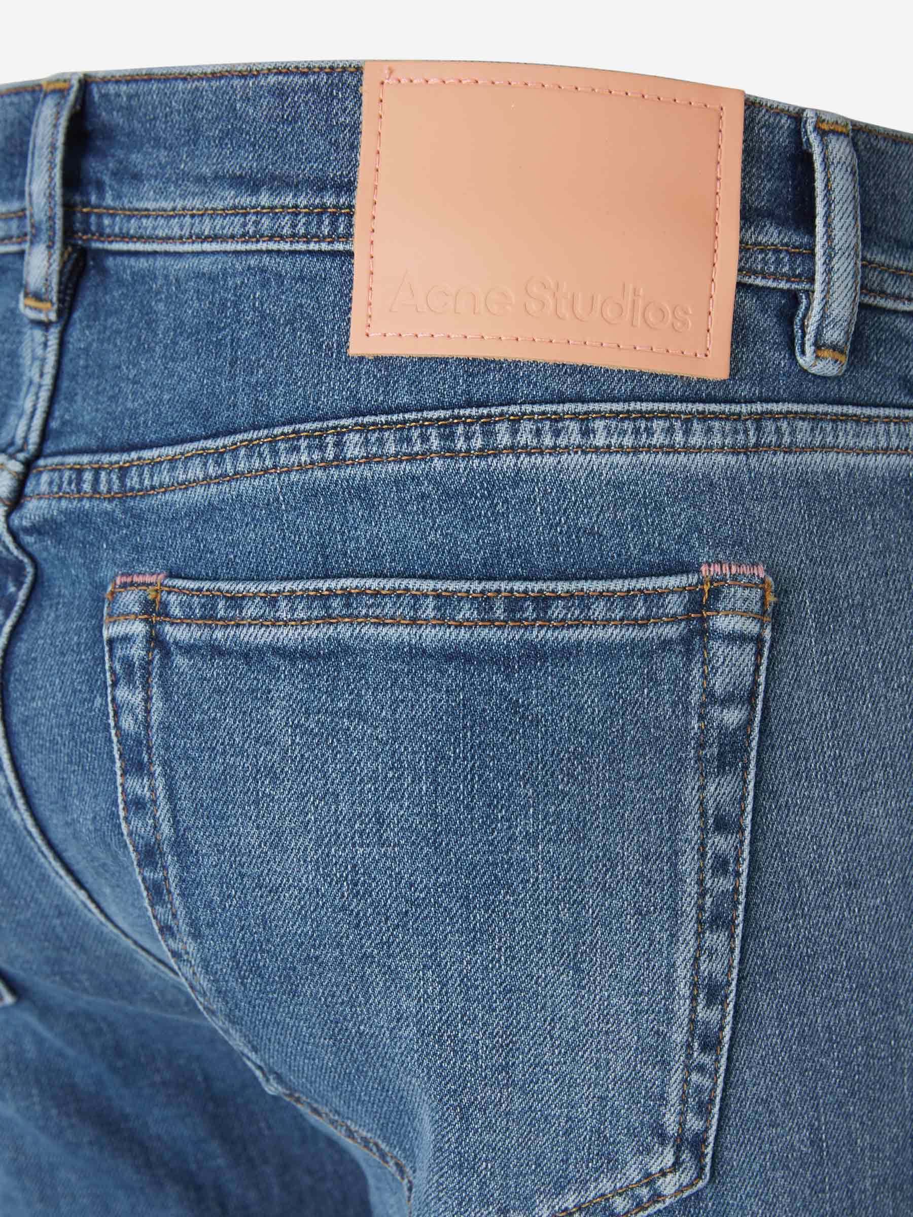 Acne Studios Jeans Slim Fit color Azul Cobalto sku 522-002125 01 - Foto 4