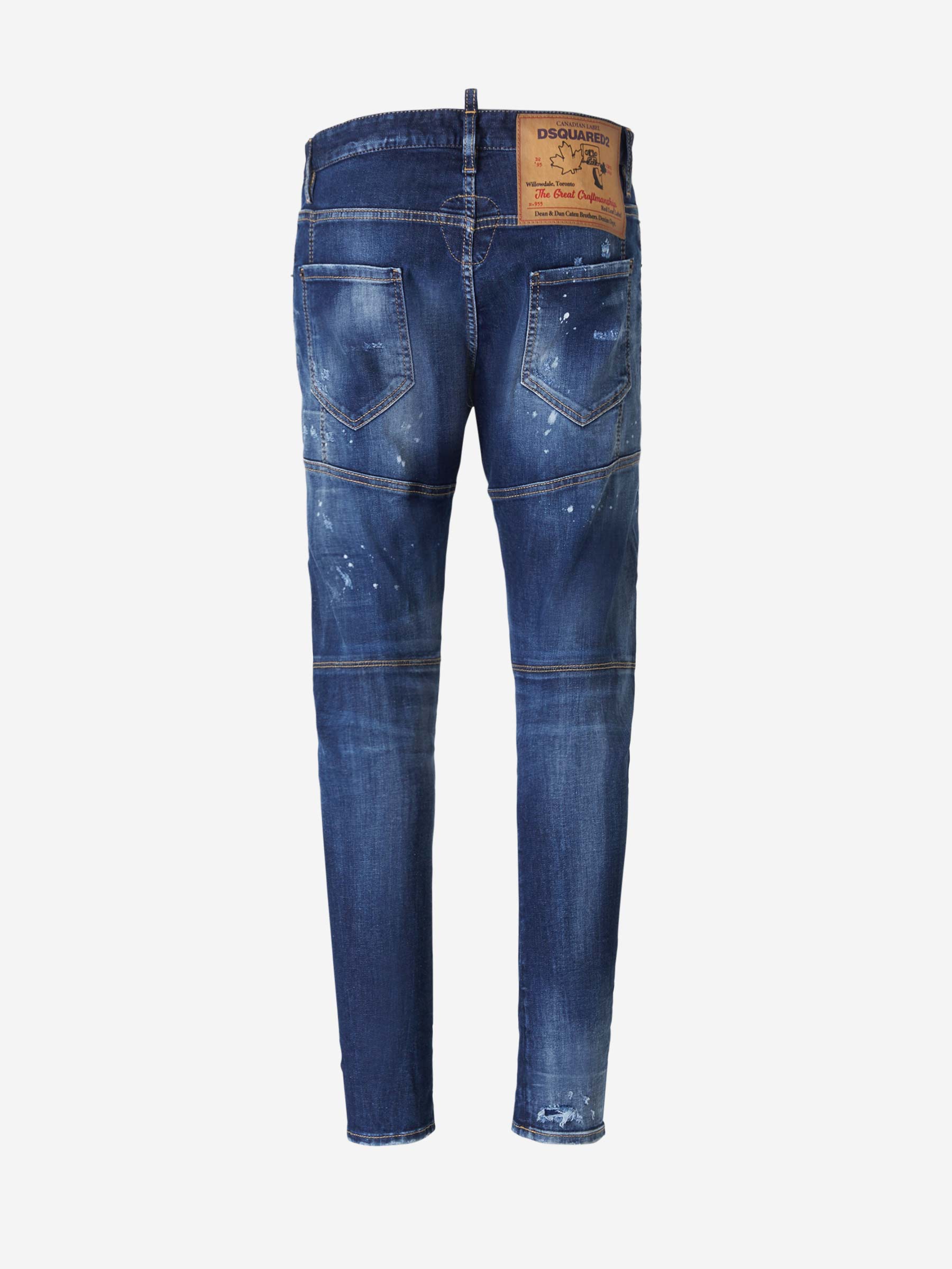Dsquared2 Jeans Dark Ripped Biker color Azul Cobalto sku 522-002132 01 - Foto 3