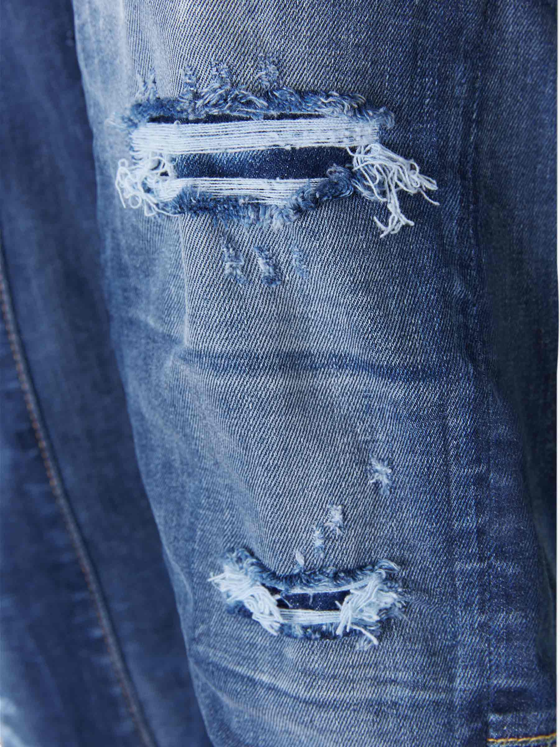 Dsquared2 Jeans Dark Ripped Biker color Azul Cobalto sku 522-002132 01 - Foto 5