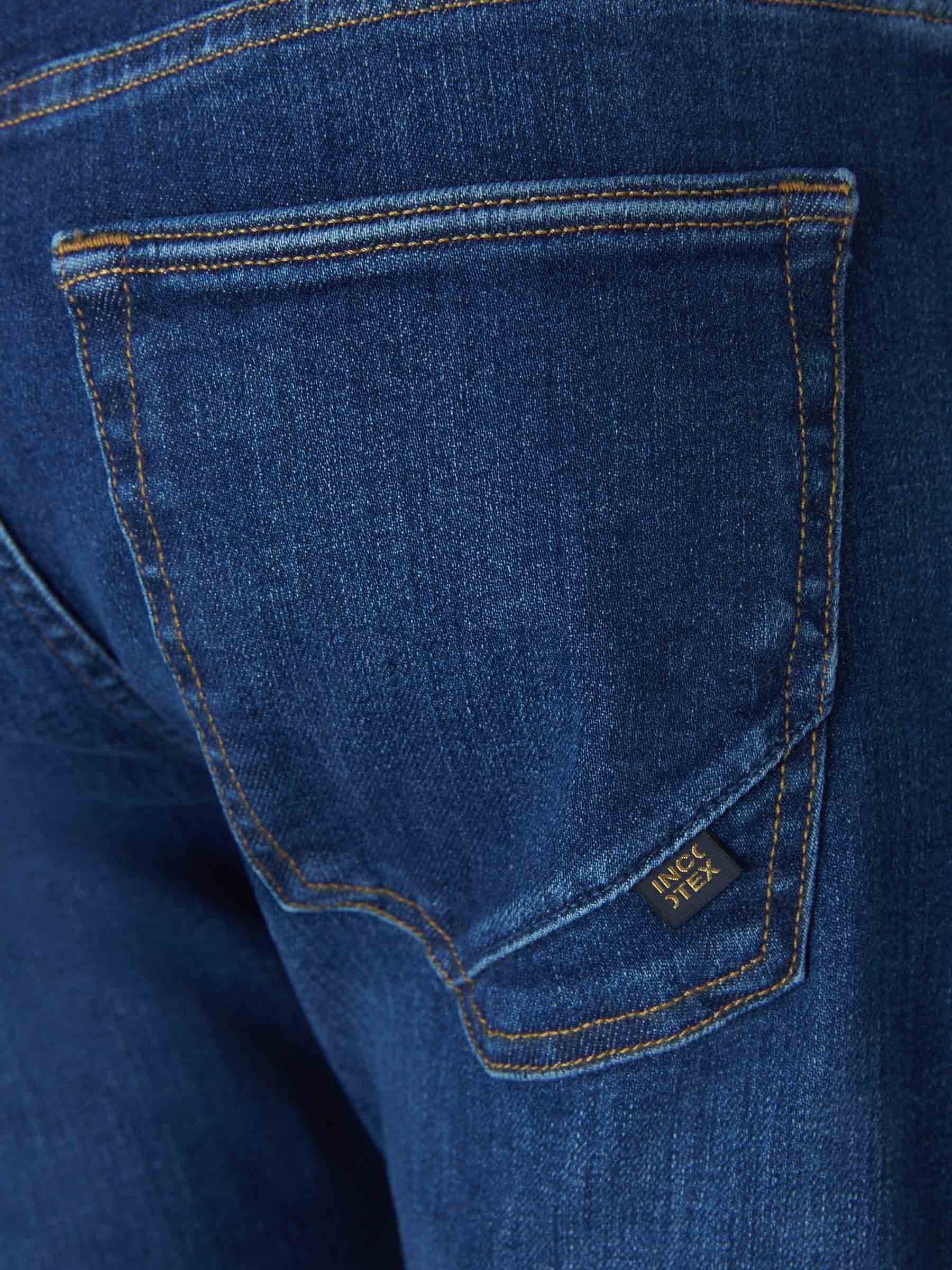 Incotex Blue Division Jeans Lavados Slim Fit color Azul Cobalto sku 522-002180 01 - Foto 4