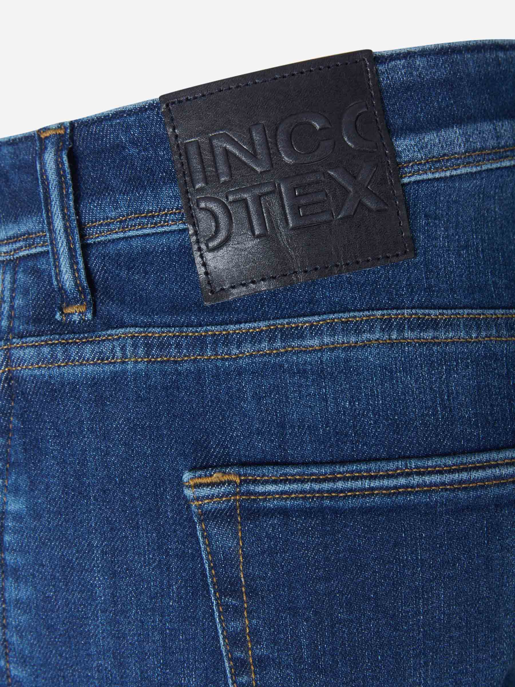 Incotex Blue Division Jeans Lavados Slim Fit color Azul Cobalto sku 522-002180 01 - Foto 5