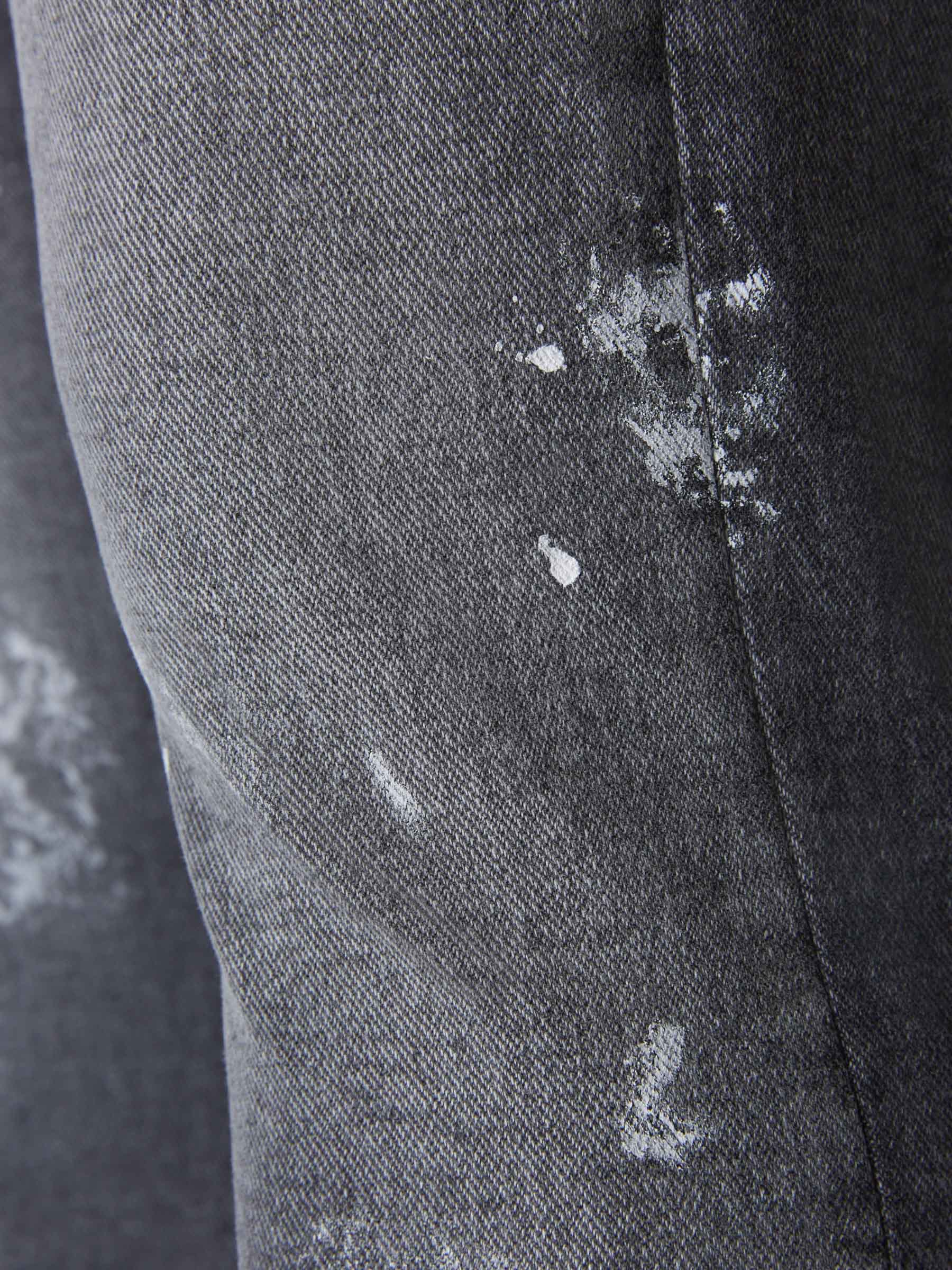 Off-White Jeans Pintura Digonales color Gris Piedra sku 522-002189 01 - Foto 4