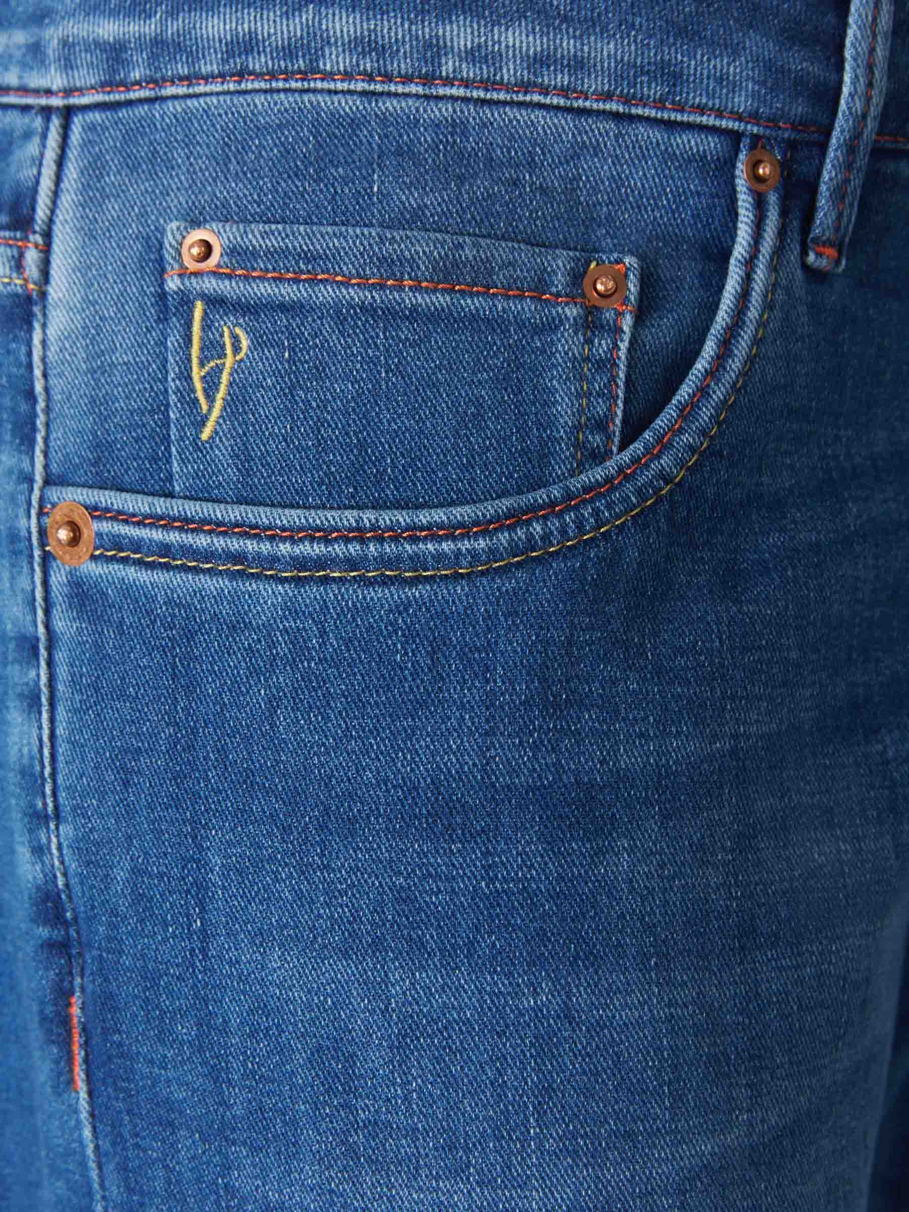 Hand Picked Jeans Ravello Algodón Lino color Azul Denim sku 522-002218 01 - Foto 3