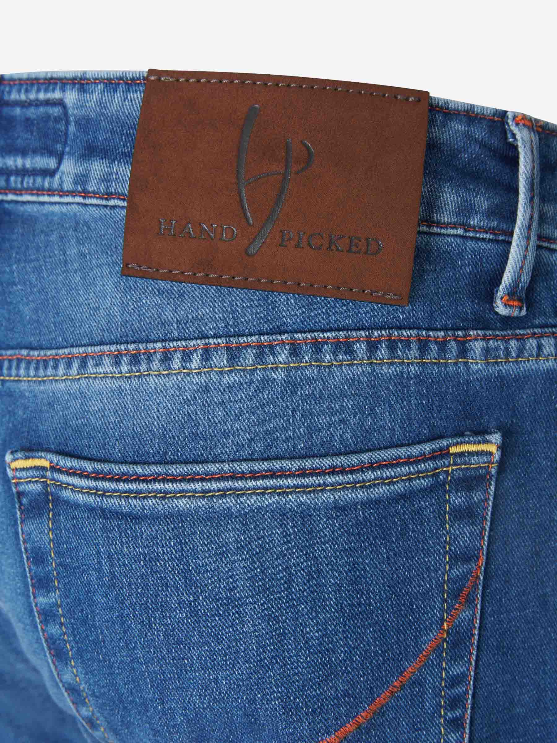 Hand Picked Jeans Ravello Algodón Lino color Azul Denim sku 522-002218 01 - Foto 4