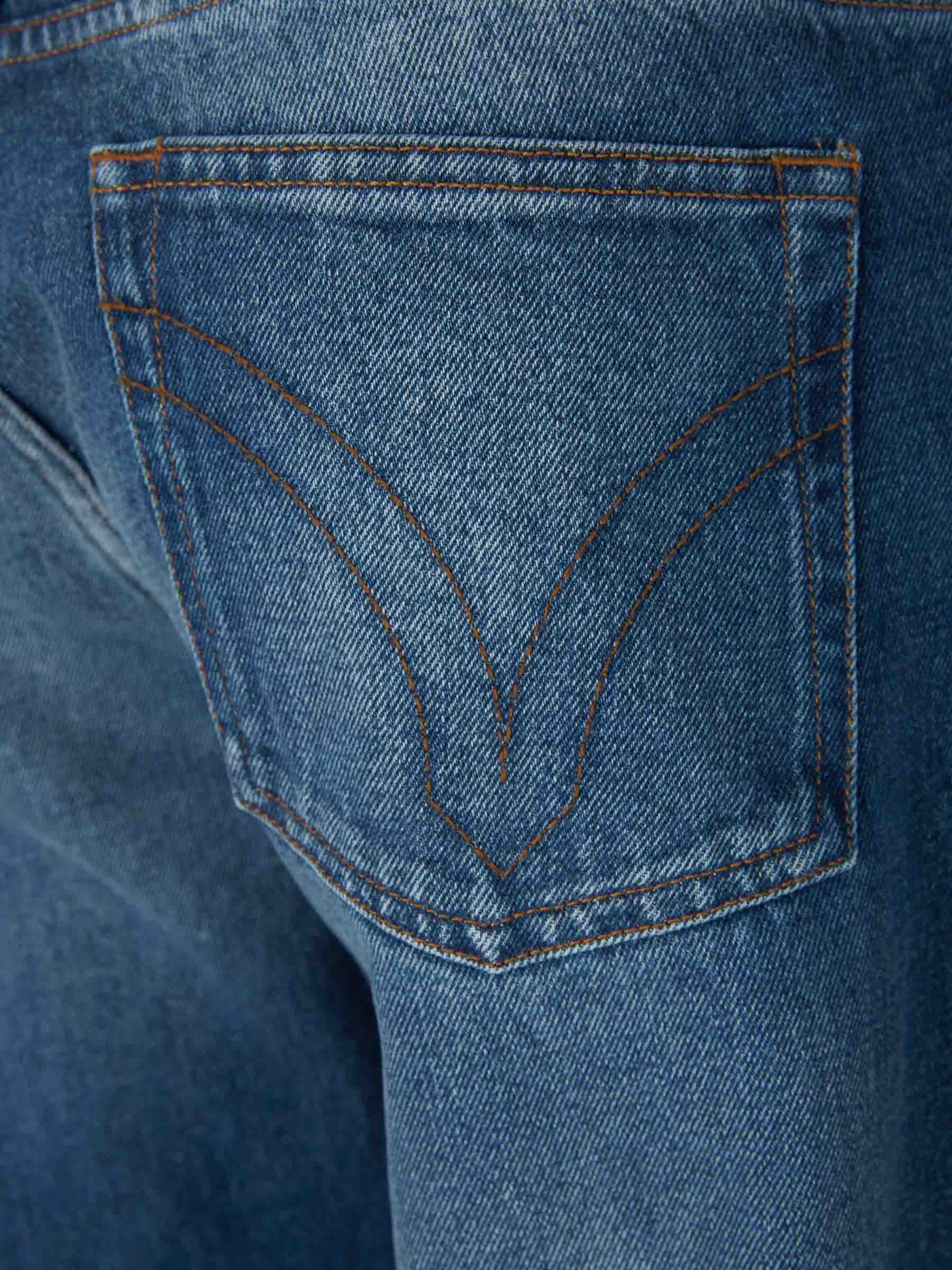 Ami Paris Jeans Rectos Algodón color Azul Denim sku 522-002230 01 - Foto 4