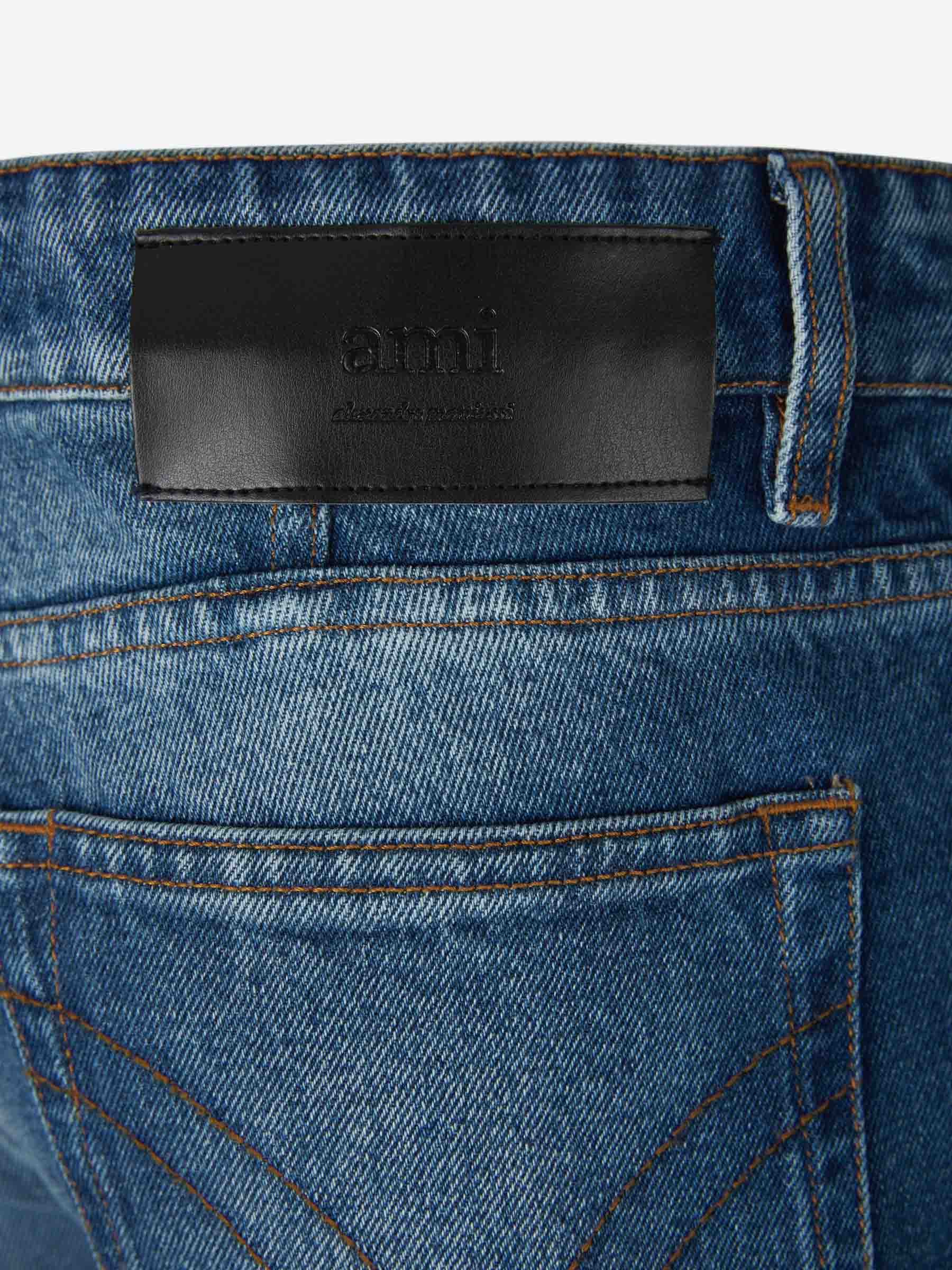 Ami Paris Jeans Rectos Algodón color Azul Denim sku 522-002230 01 - Foto 5