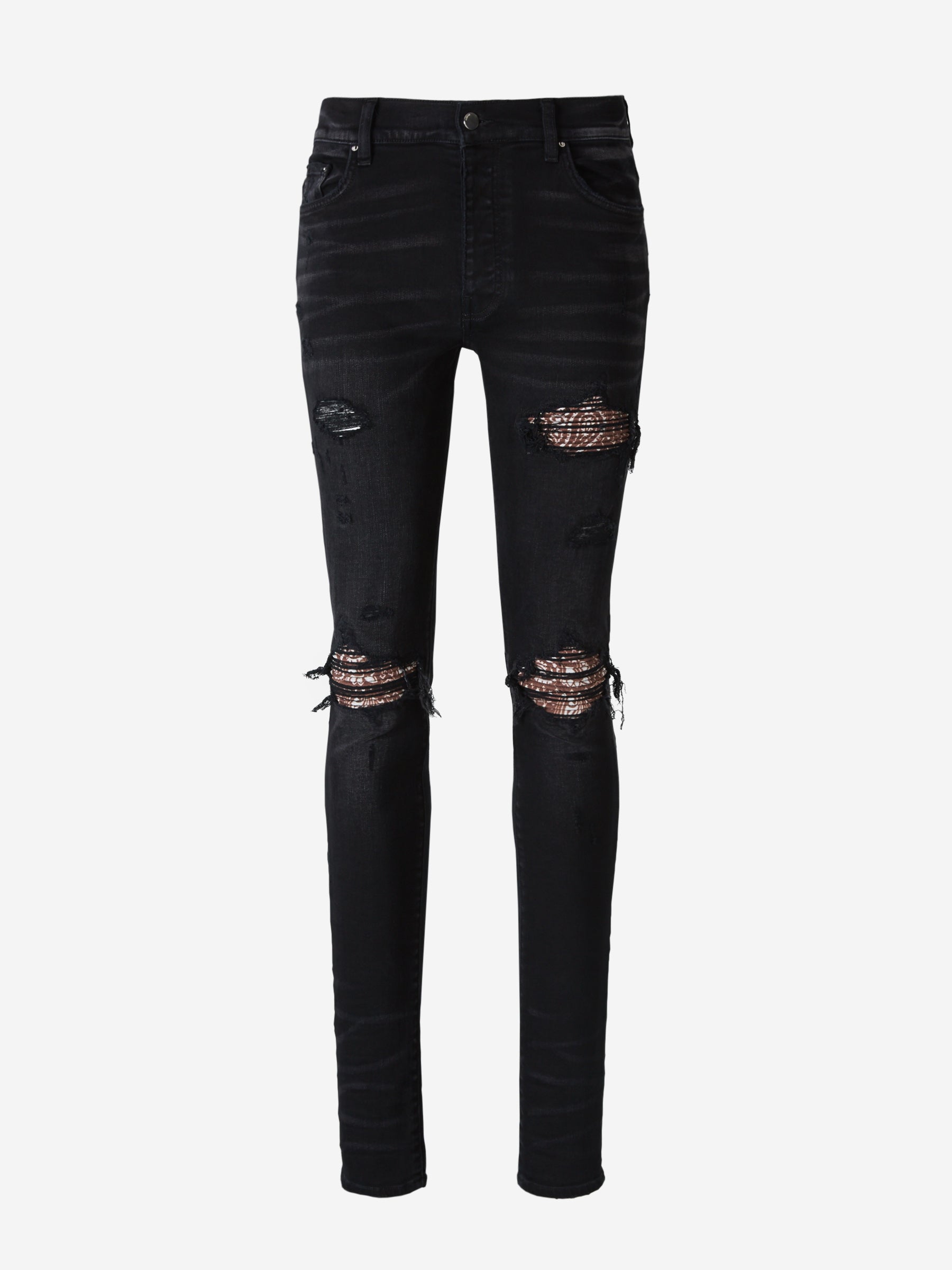 Amiri Jeans Parche Bandana color Negro sku 522-002244 01 - Foto 1
