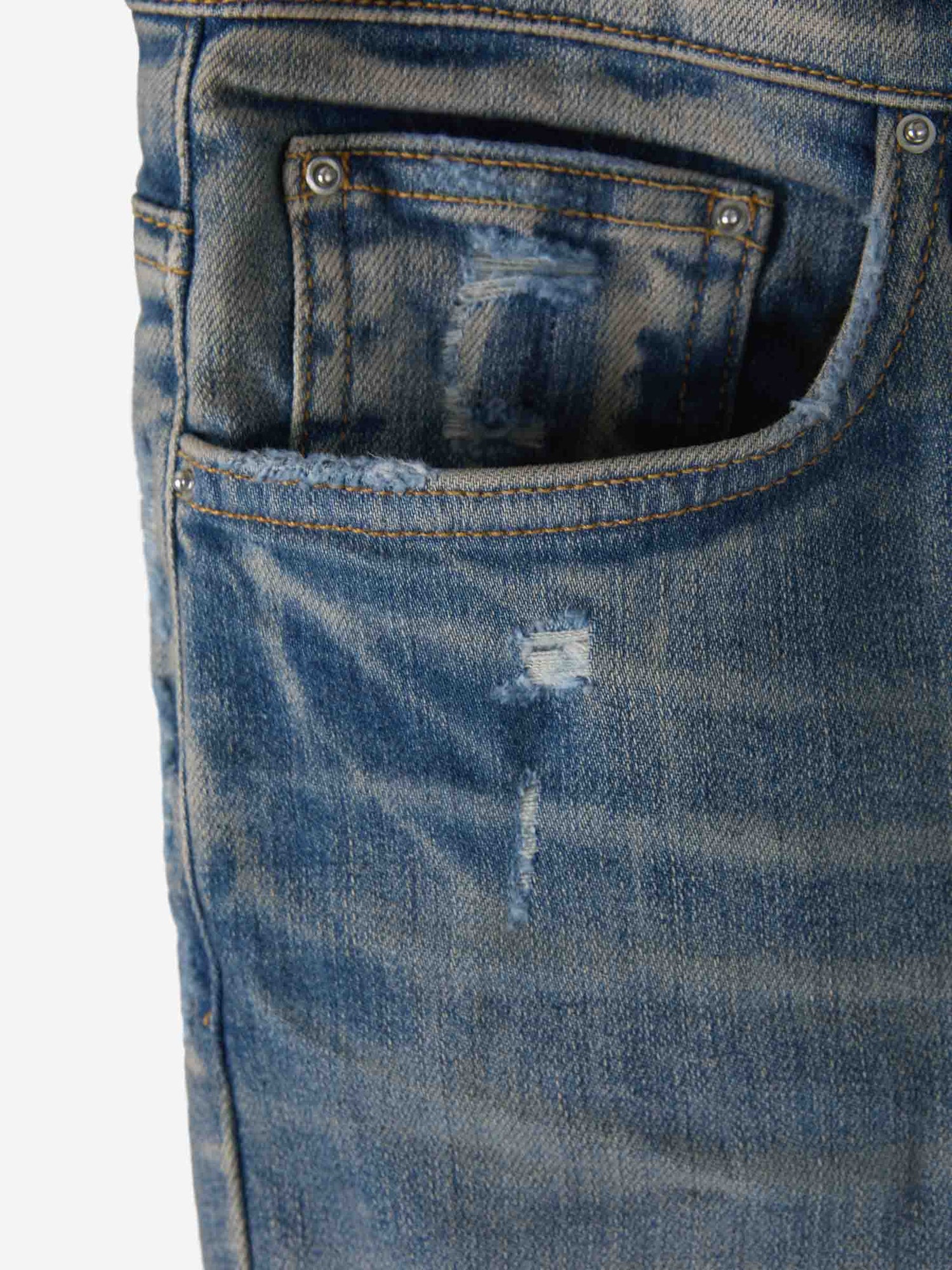 Amiri Jeans Slim Fit color Azul Denim sku 522-002334 01 - Foto 4