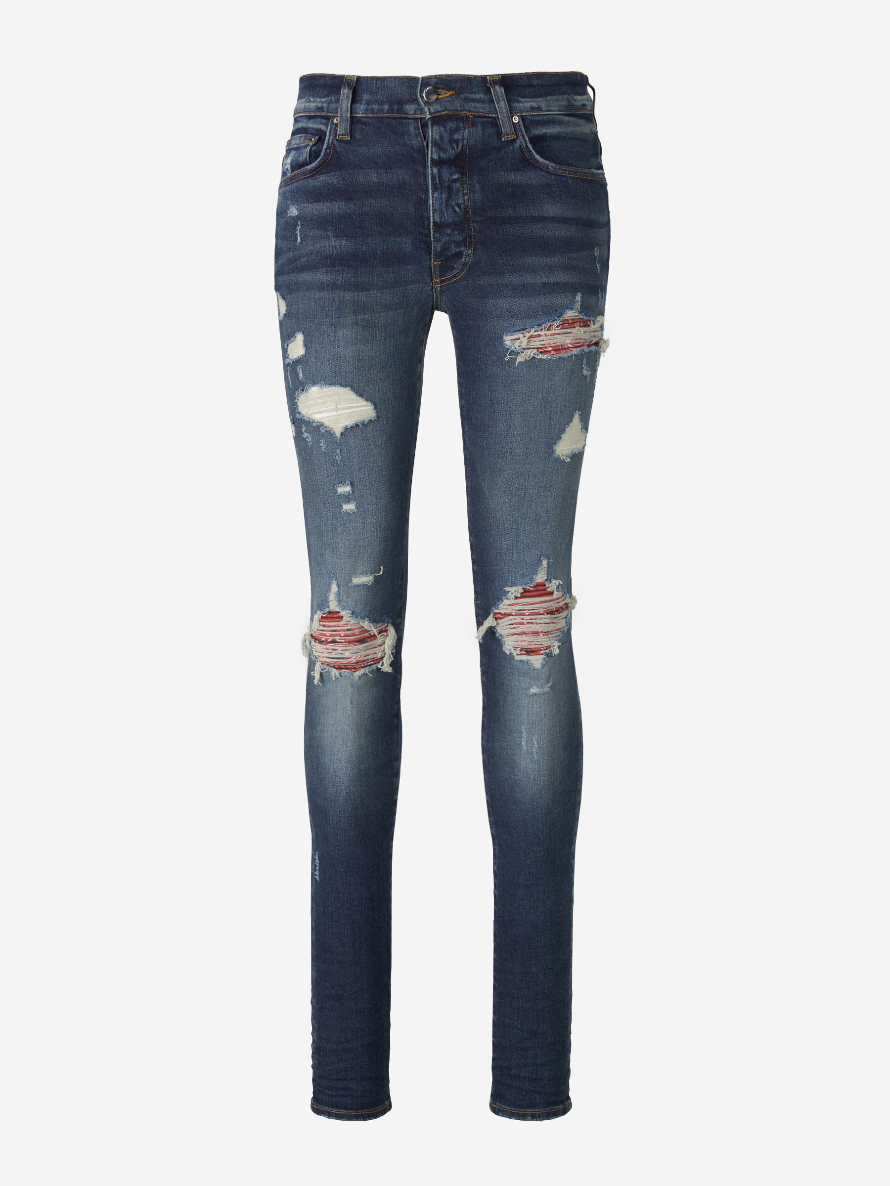 Amiri Jeans MX1 Bandana color Azul Denim sku 522-002335 01 - Foto 1
