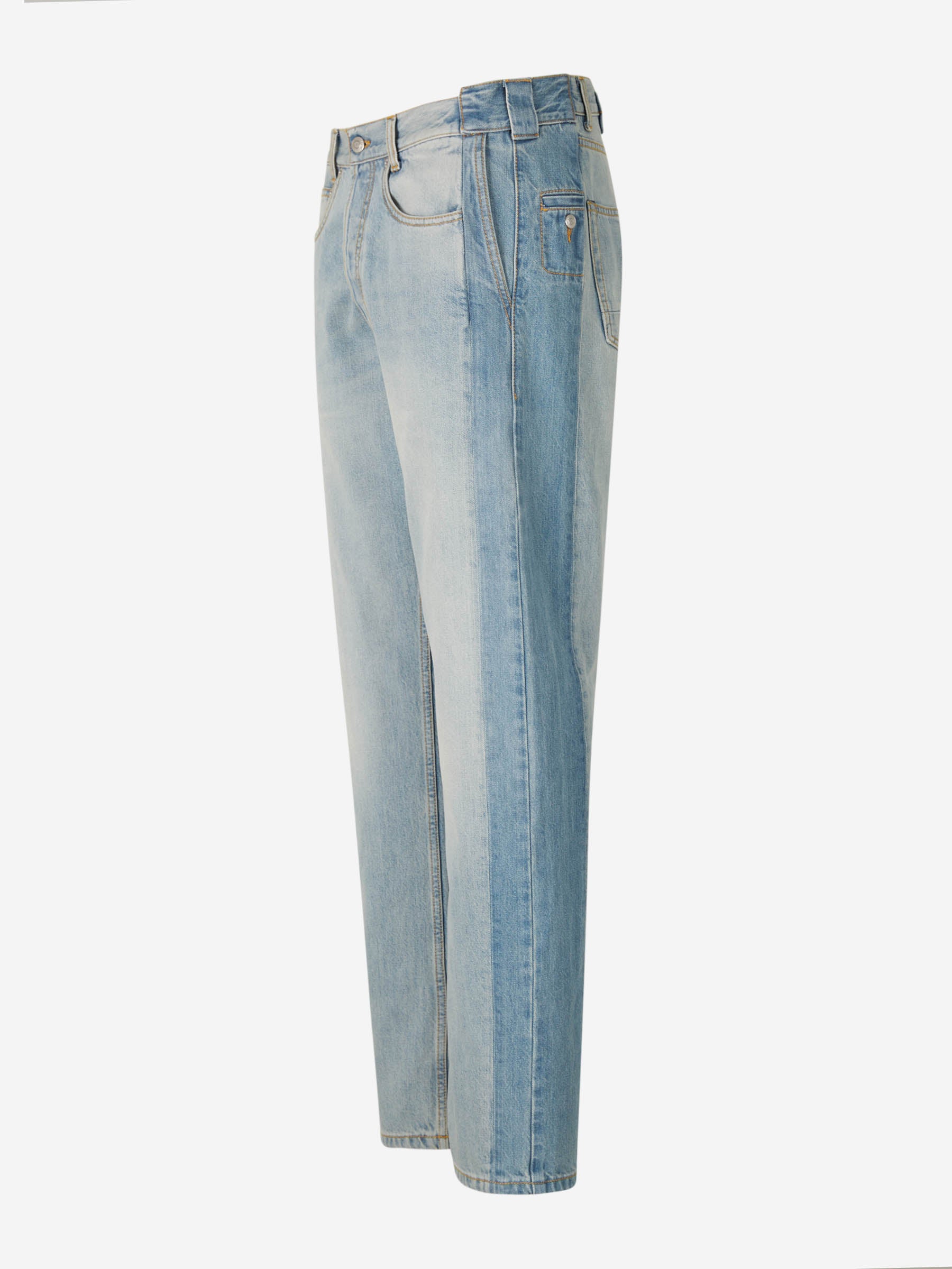 Outlet online Alexander McQueen Hombre Jeans Worker Patched color Azul Denim sku 522-002368 01 - Foto 2