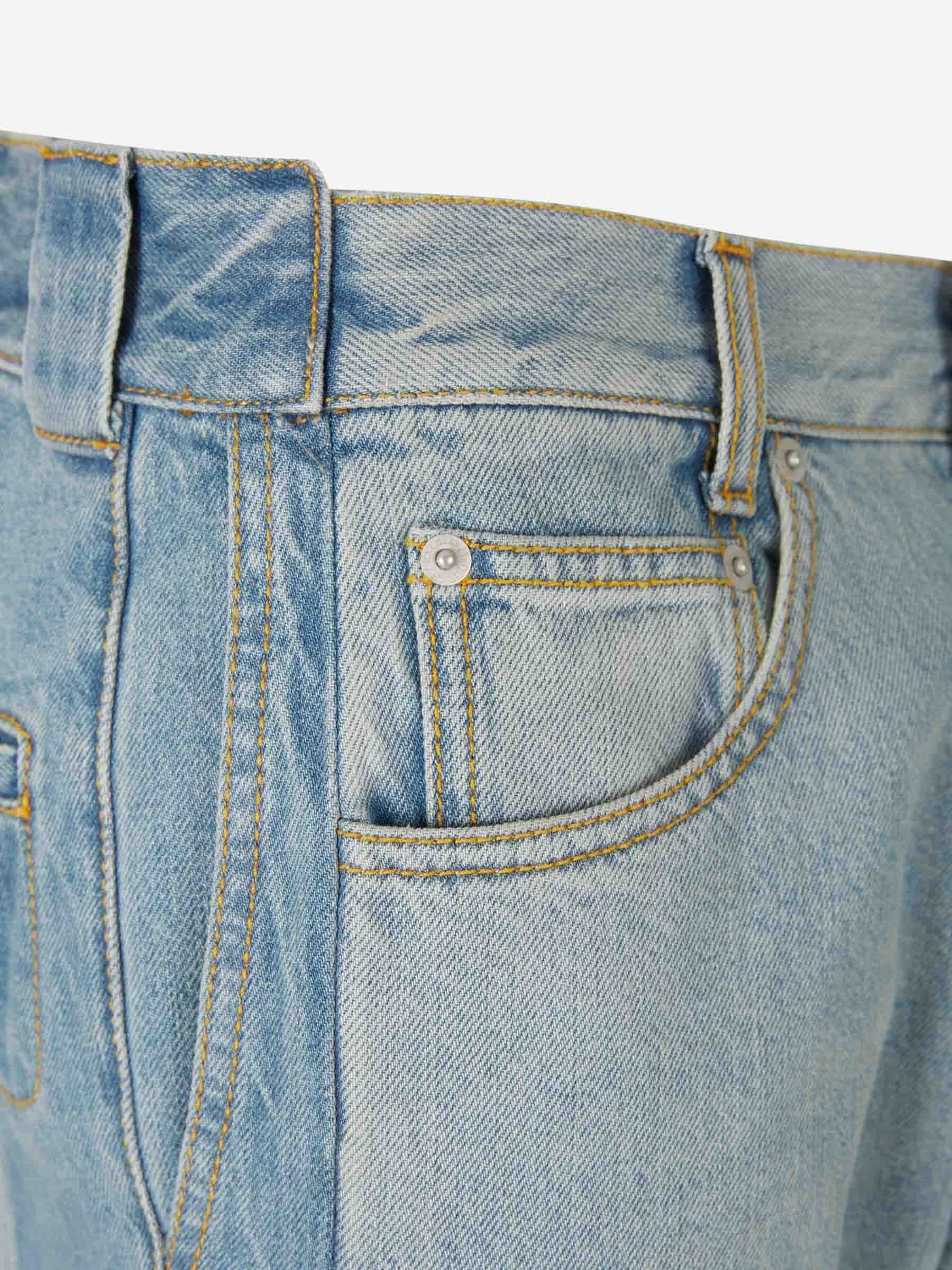 Outlet online Alexander McQueen Hombre Jeans Worker Patched color Azul Denim sku 522-002368 01 - Foto 4