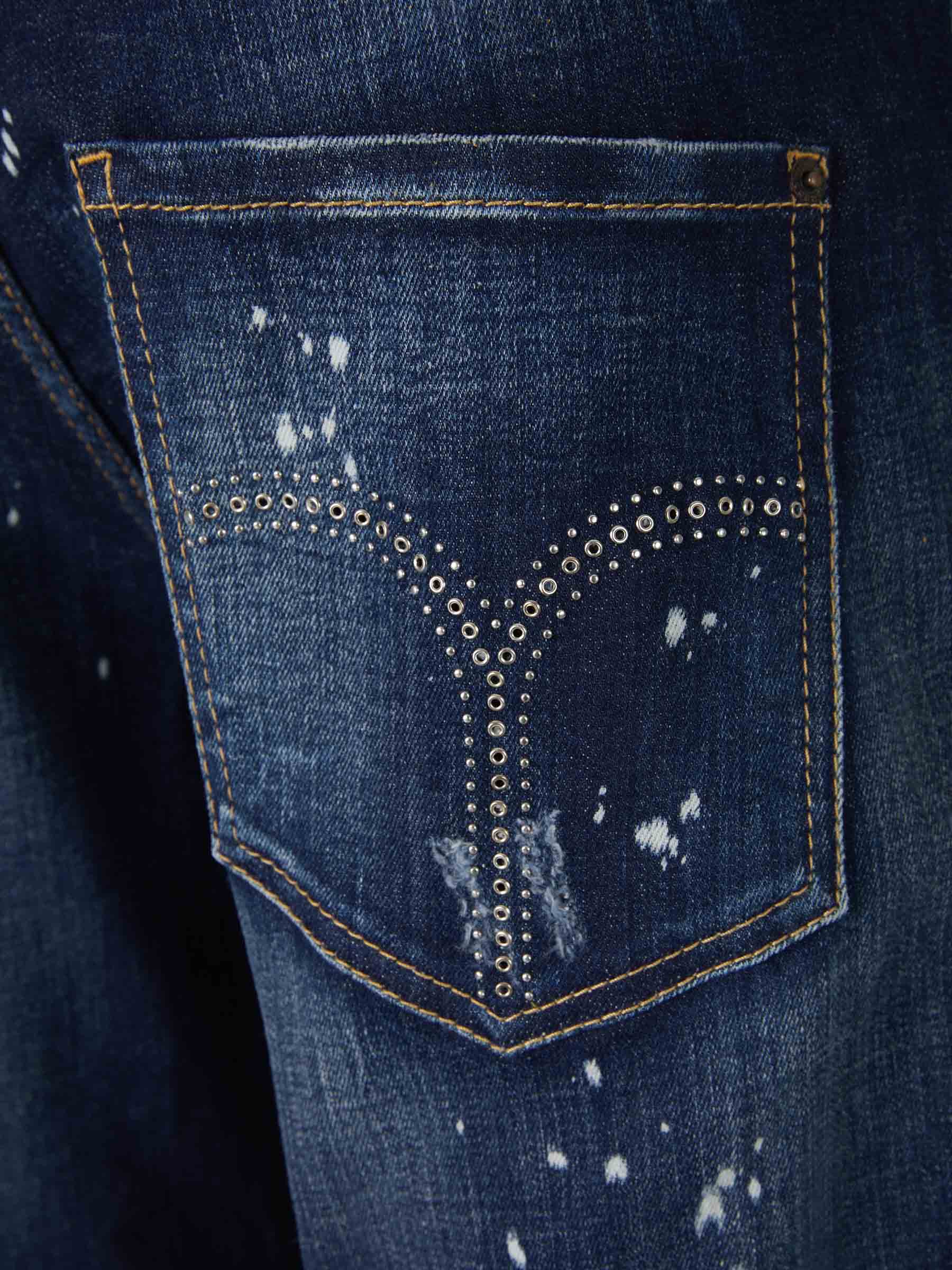 Dsquared2 Jeans Sailor Detalle Rotos color Azul Cobalto sku 522-002374 01 - Foto 4