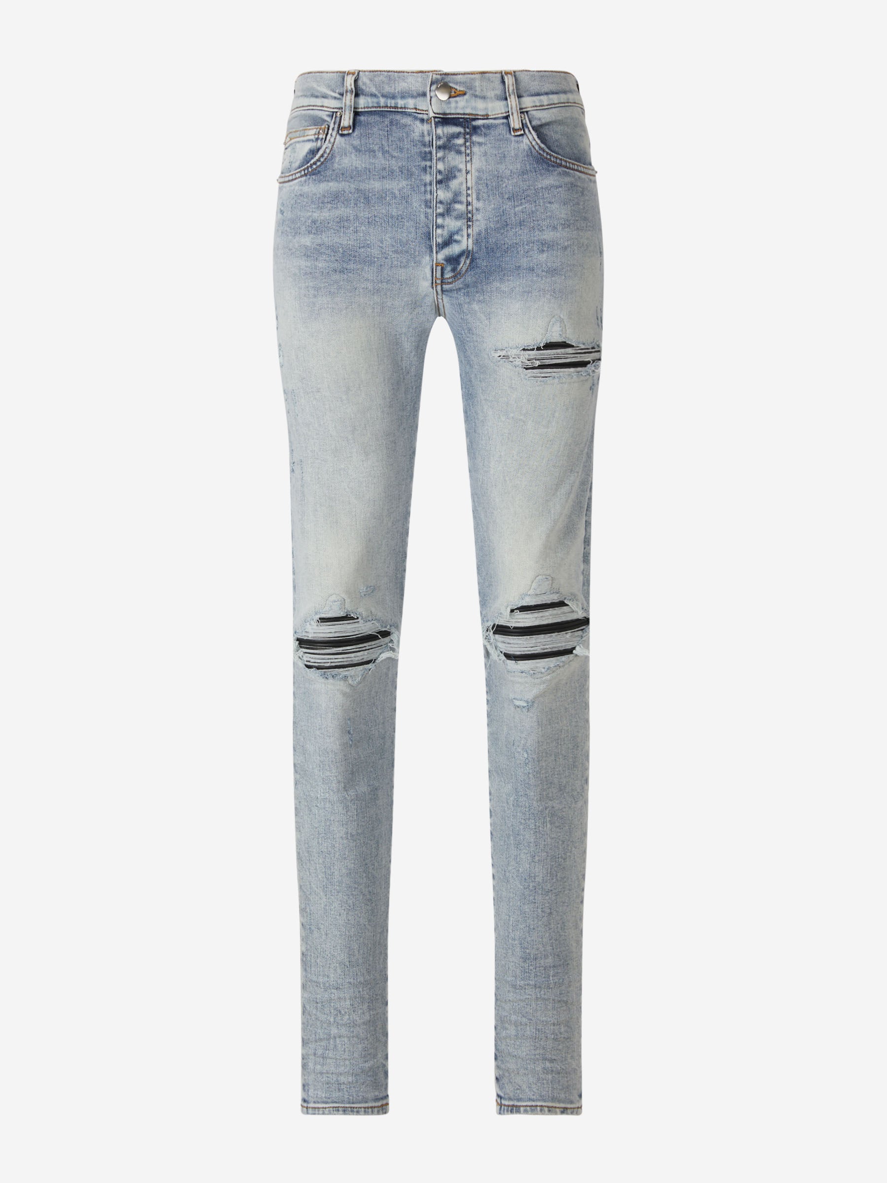 Amiri Jeans Distressed Contraste color Azul Denim sku 522-002385 01 - Foto 1