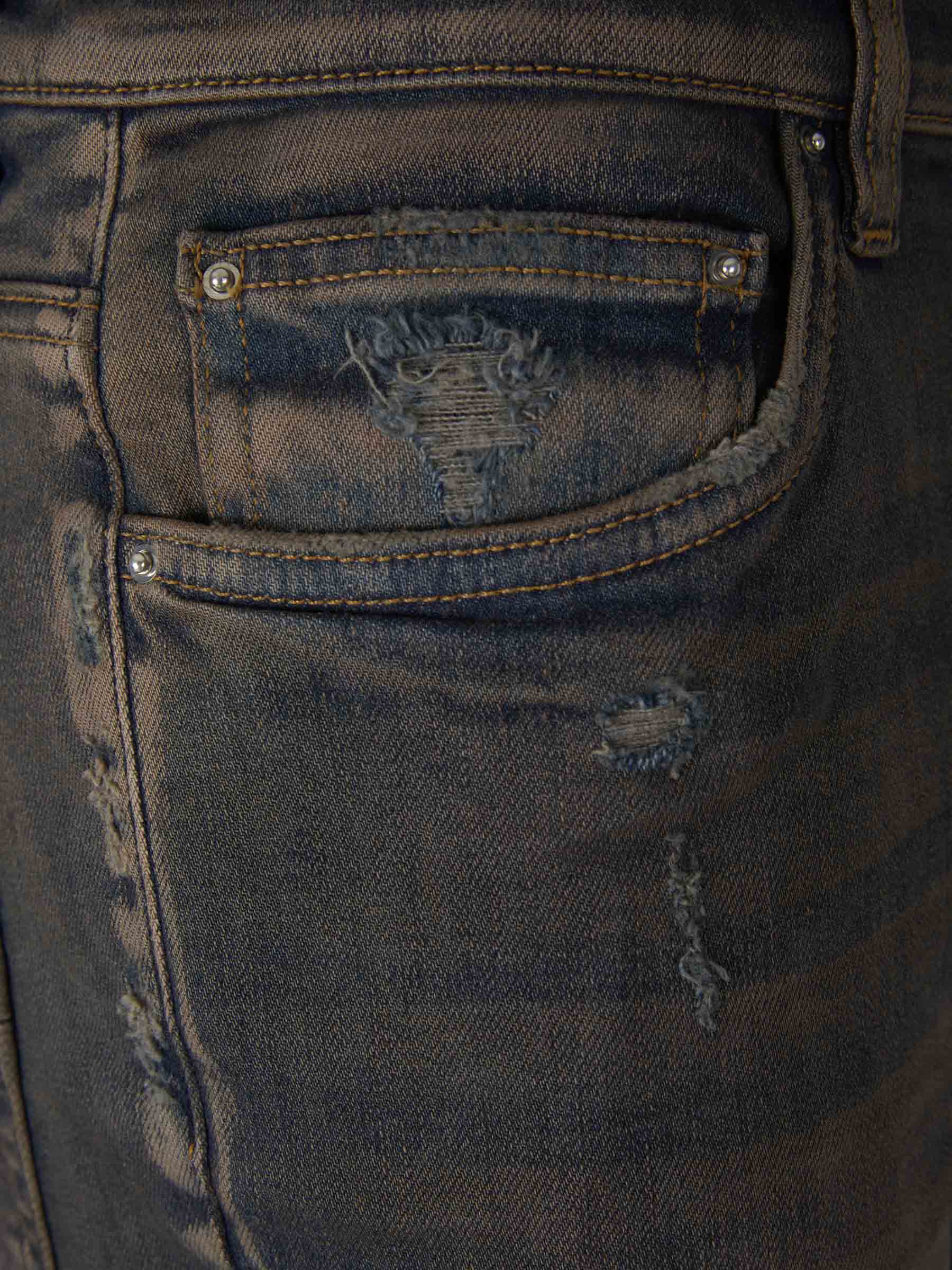 Amiri Jeans Parche Contraste color Azul Cobalto sku 522-002386 01 - Foto 3